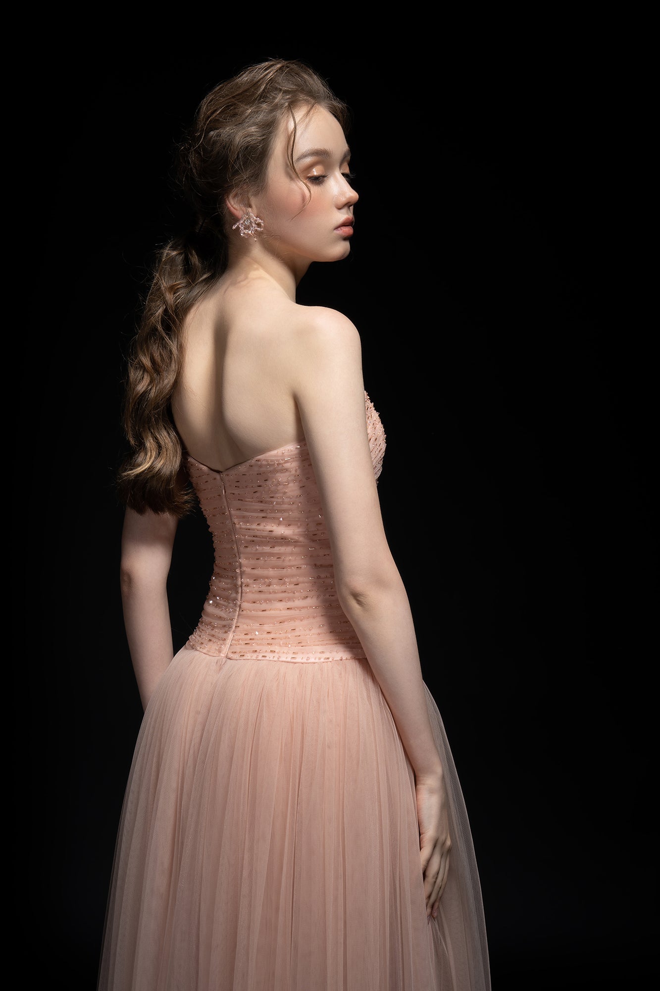 Adria Tulle strapless dress