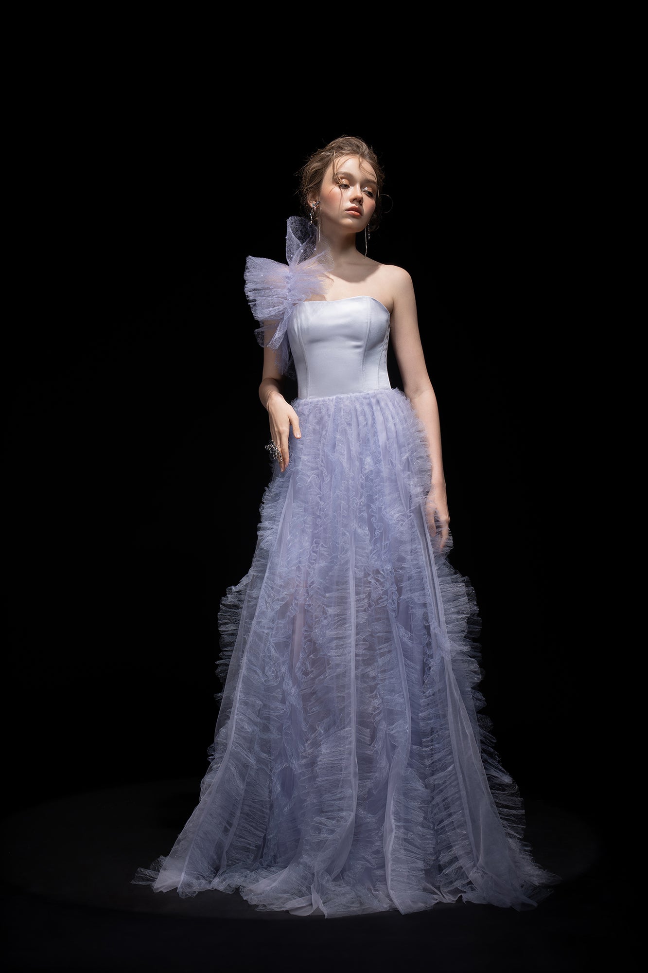 Jani tulle ruffles dress