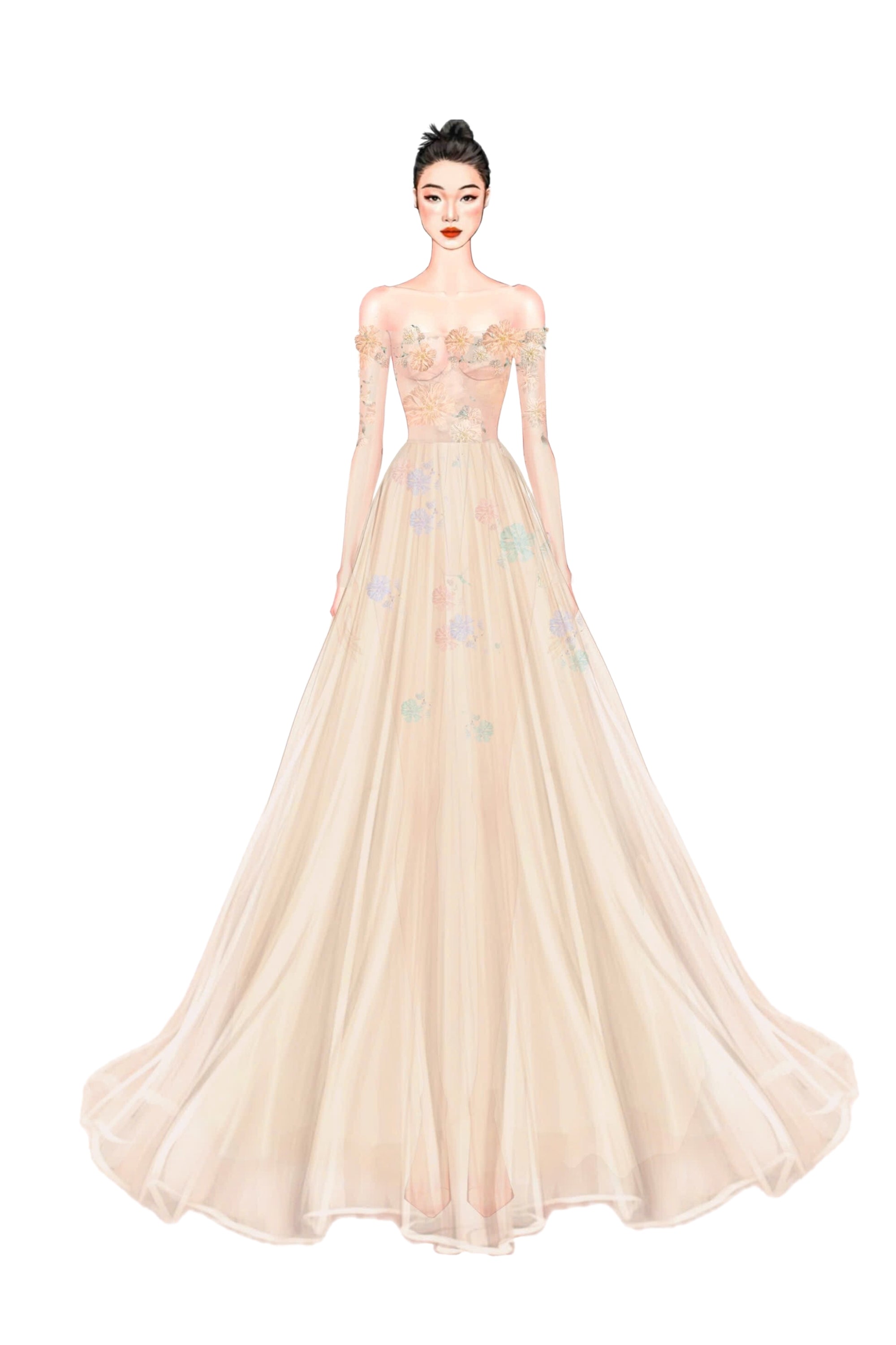 Talh tulle flower dress