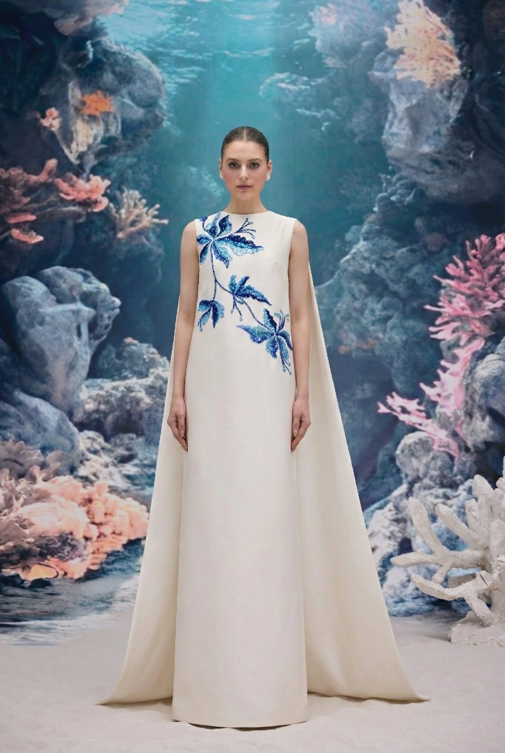 Lysandra Royal Taffeta Dress