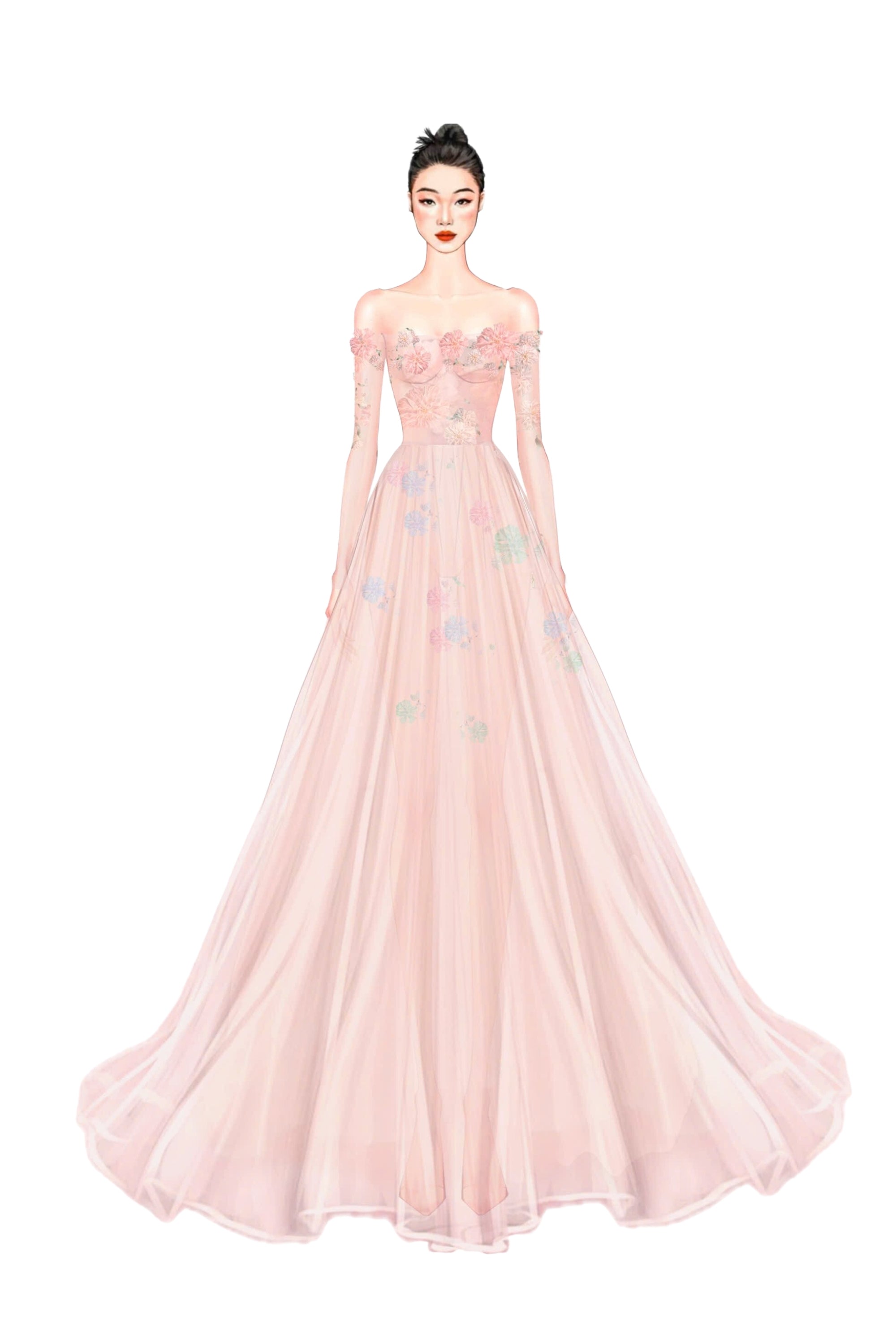 Talh tulle flower dress