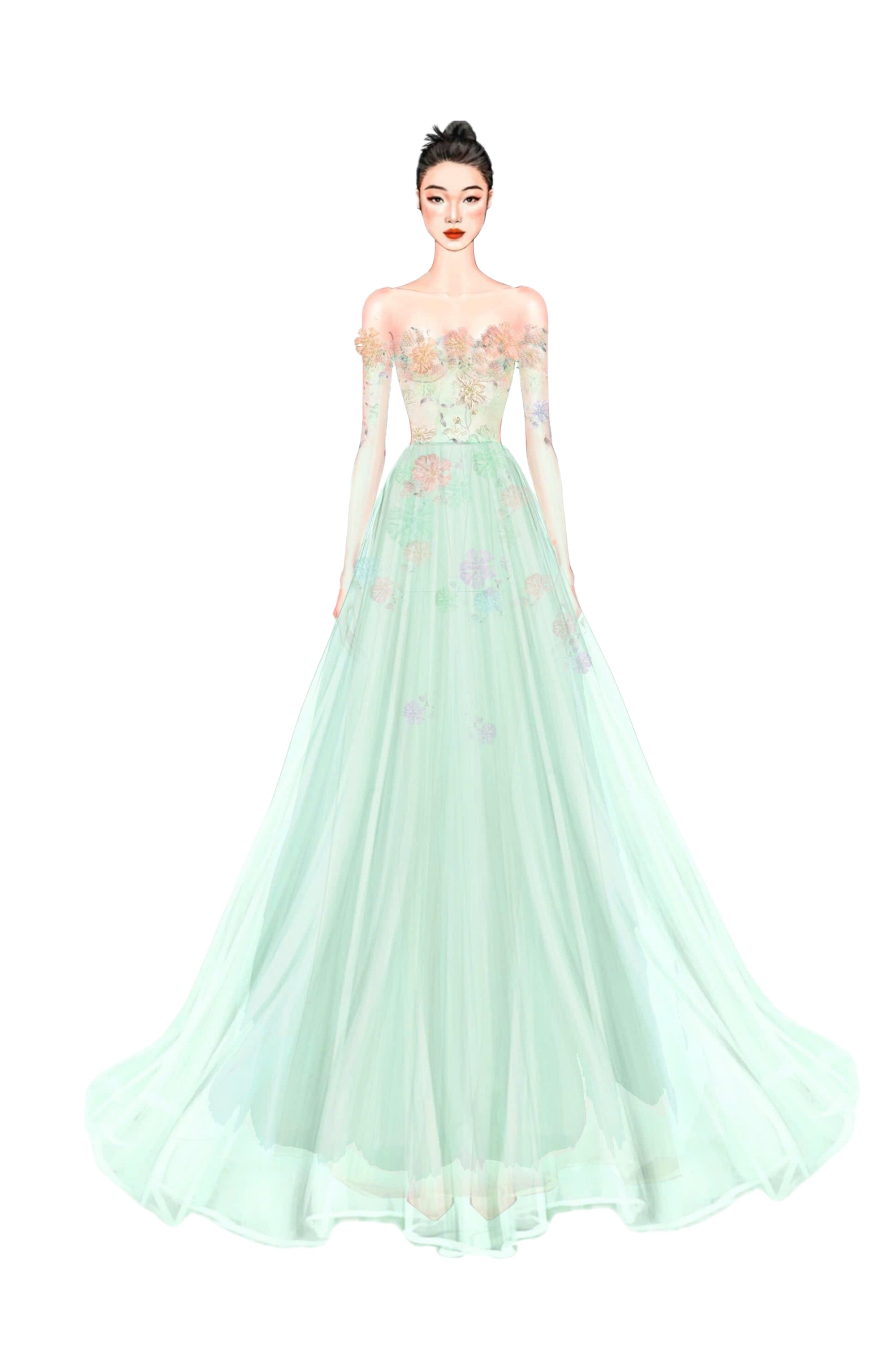 Talh tulle flower dress