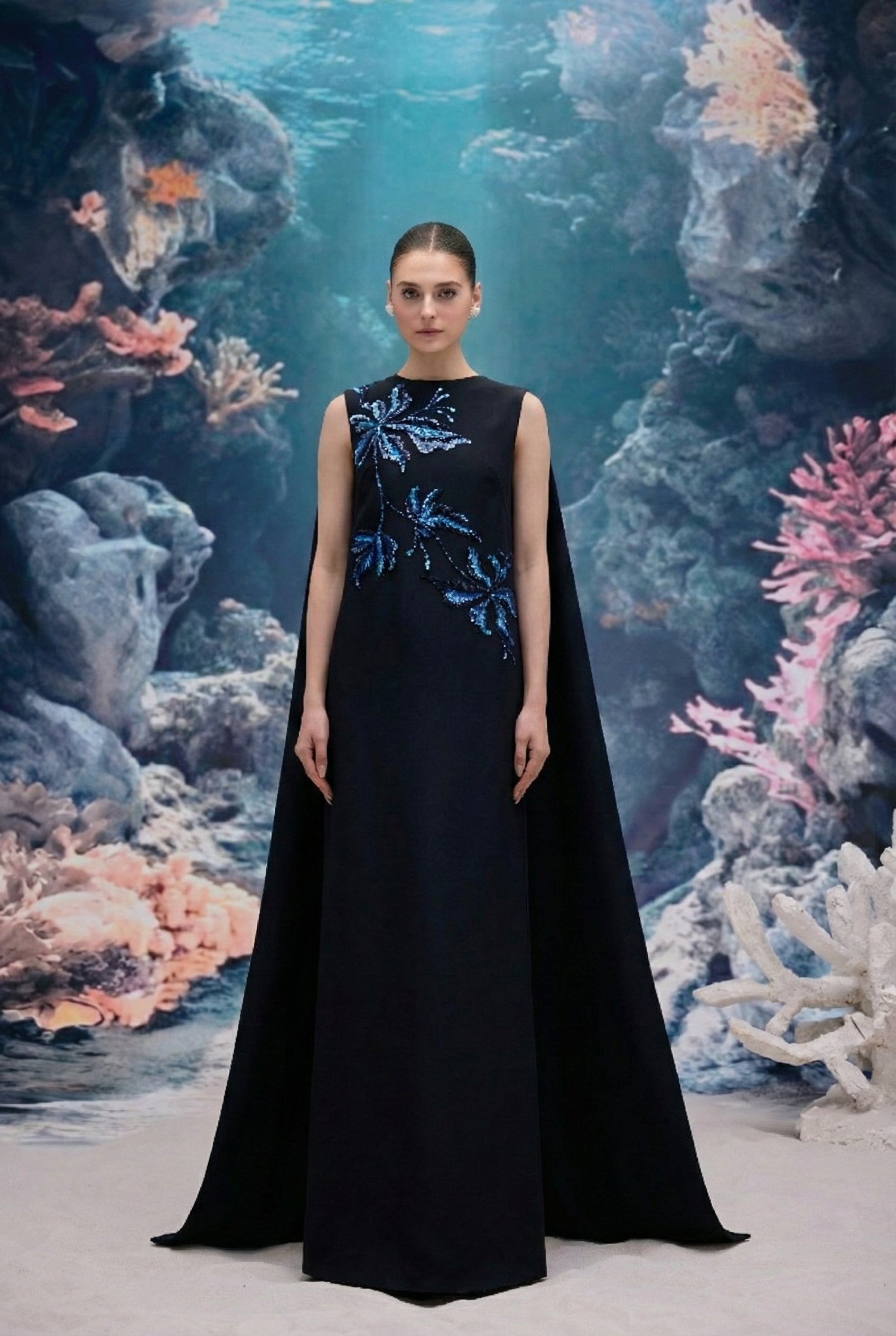 Lysandra Royal Taffeta Dress