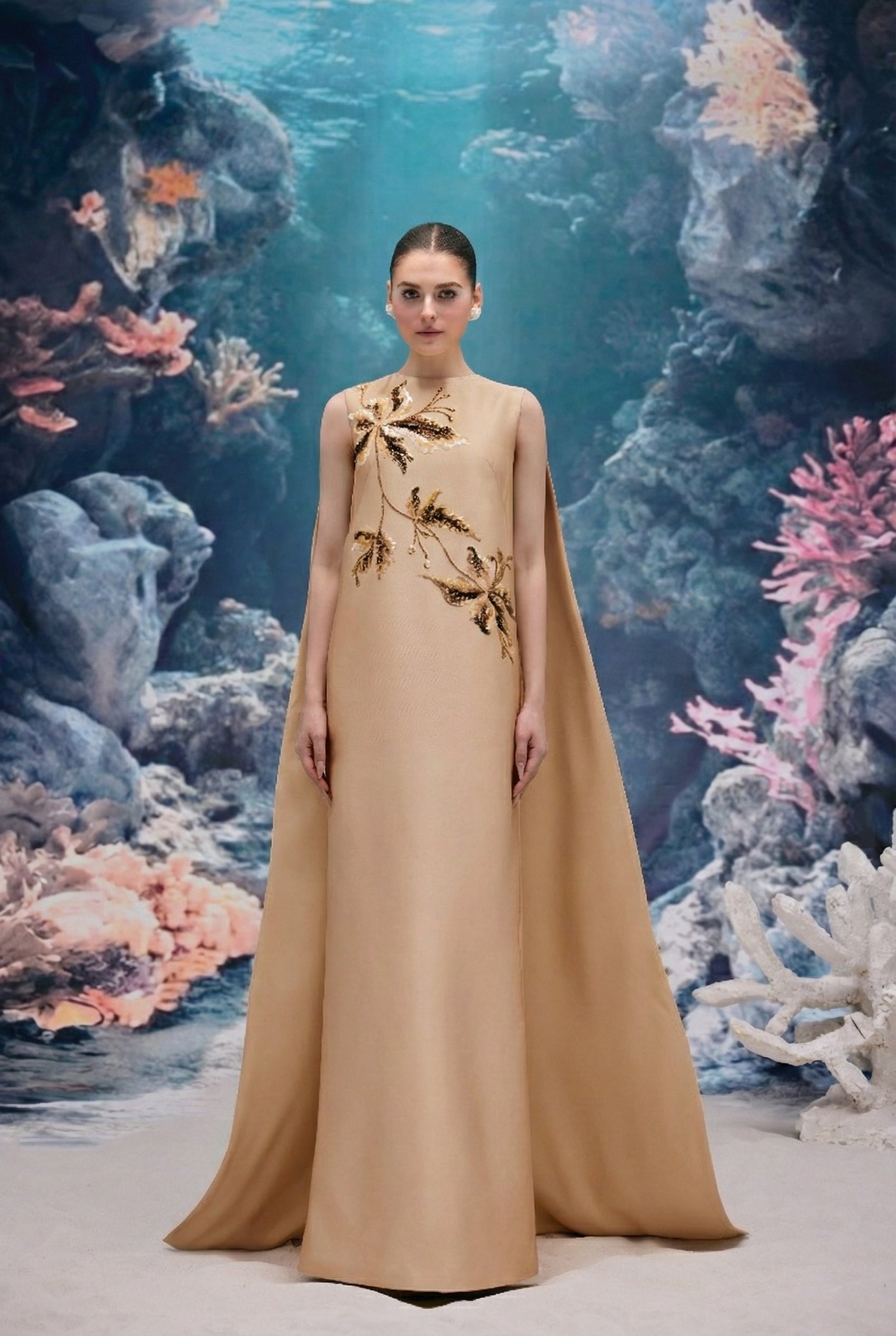 Lysandra Royal Taffeta Dress