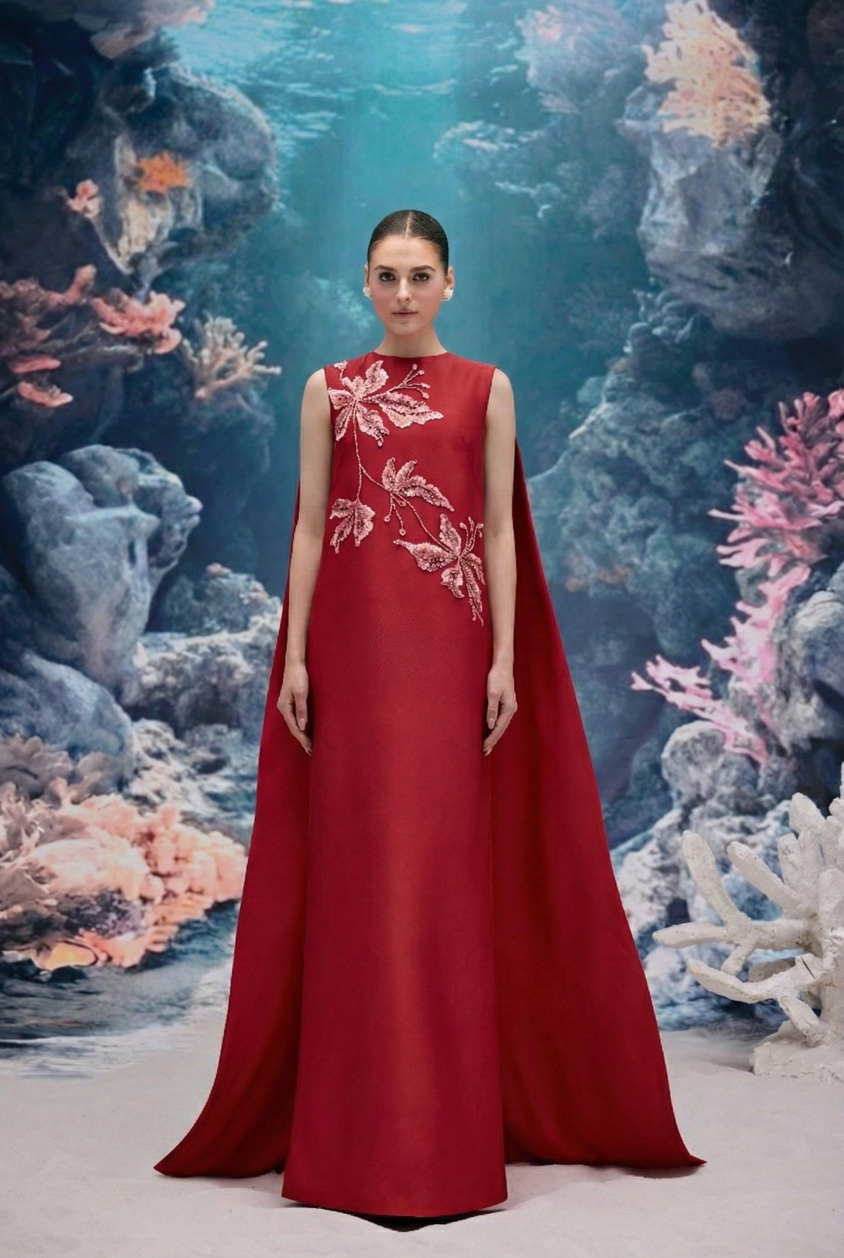 Lysandra Royal Taffeta Dress