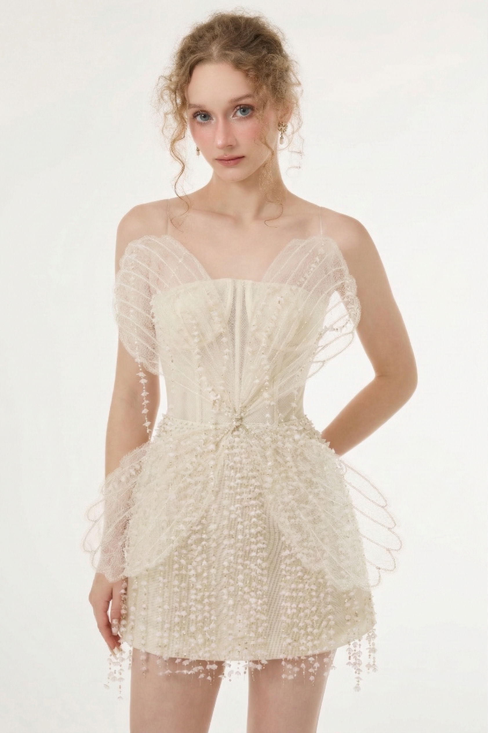 Sabrina Lace & Tulle Dress