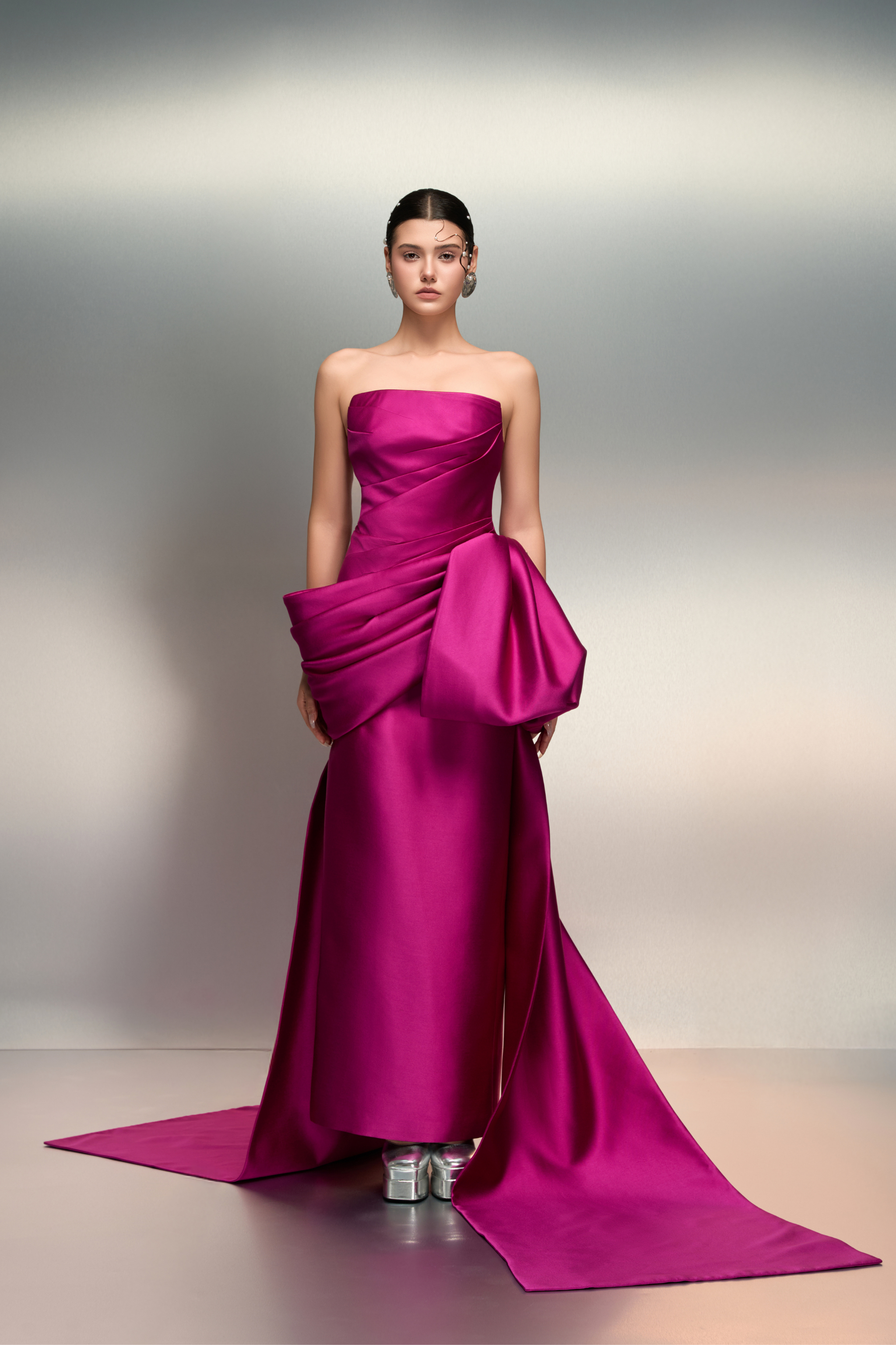 Jawaher royal taffeta dress