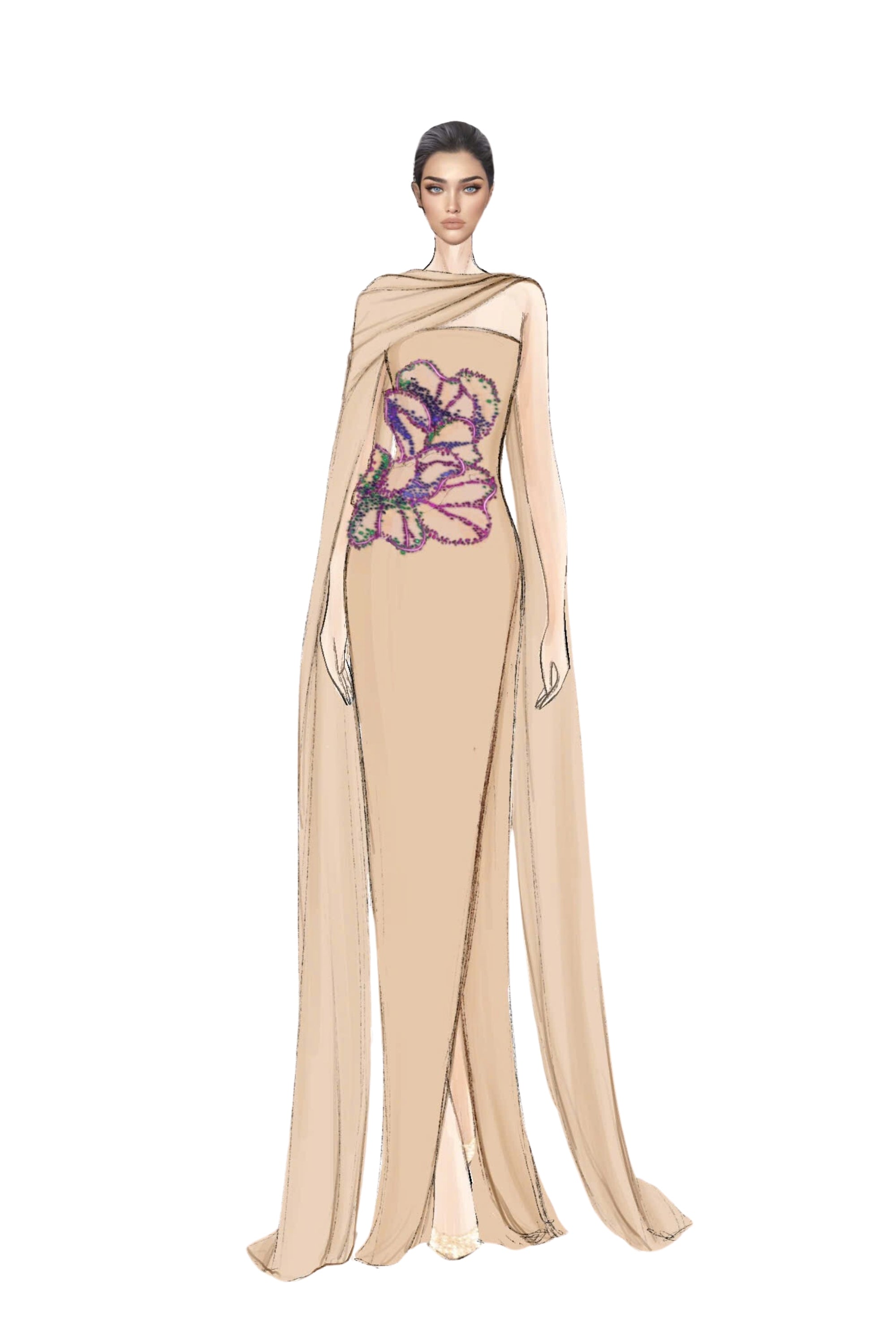 Sabbara silk taffeta dress