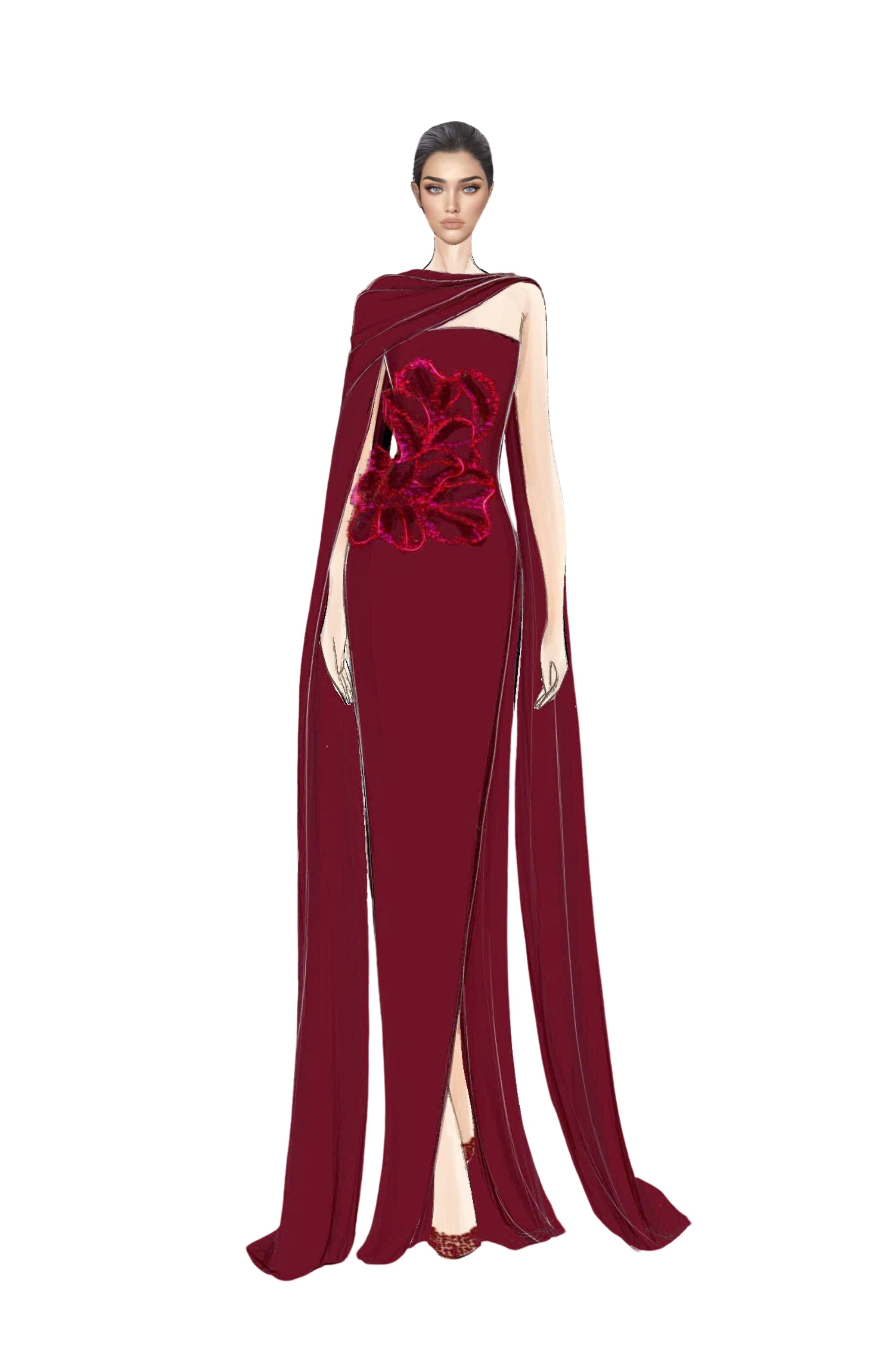 Sabbara silk taffeta dress