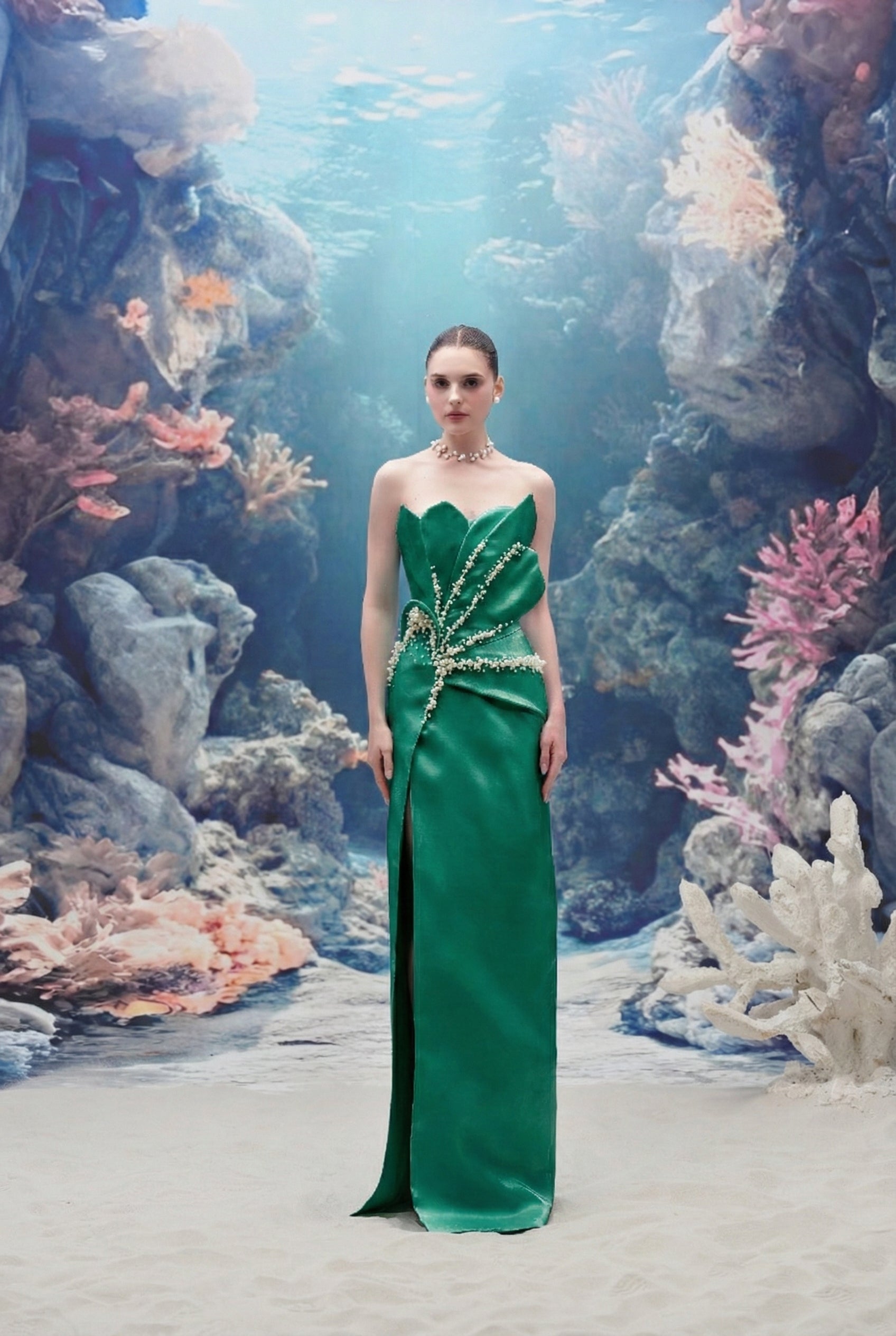 Sirena Water Silk Taffeta Dress
