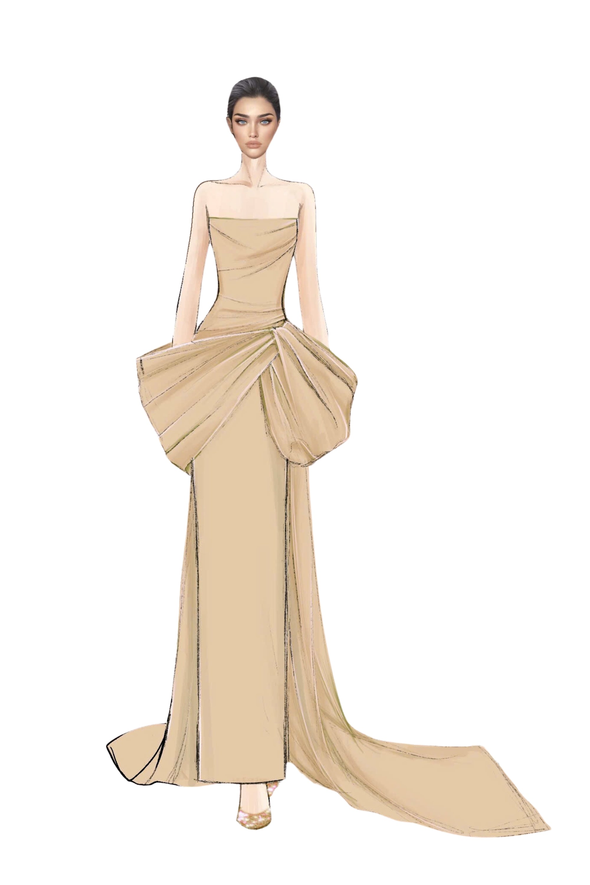 Jawaher royal taffeta dress