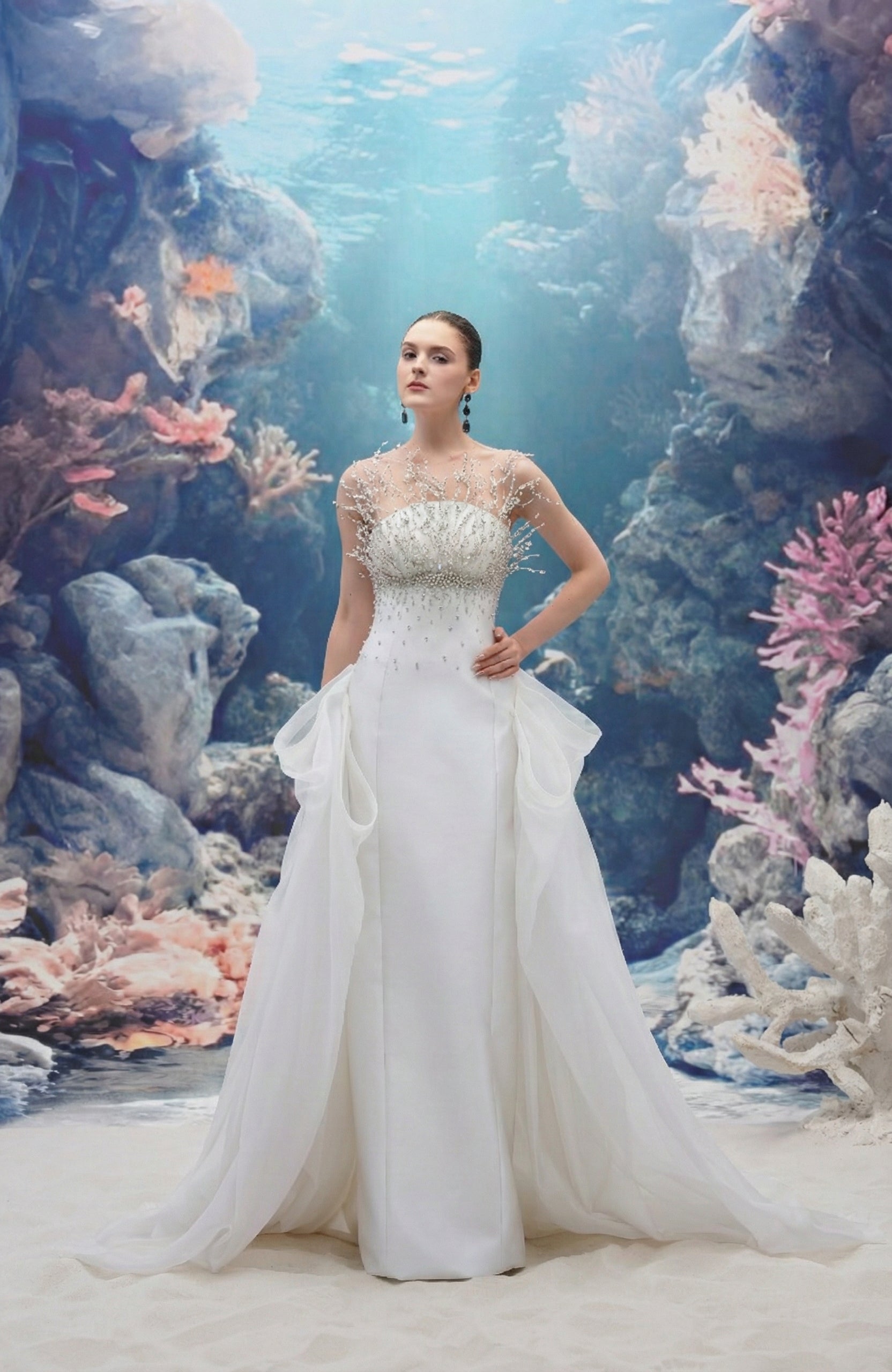 Ondina Queen Taffeta & Organza Dress