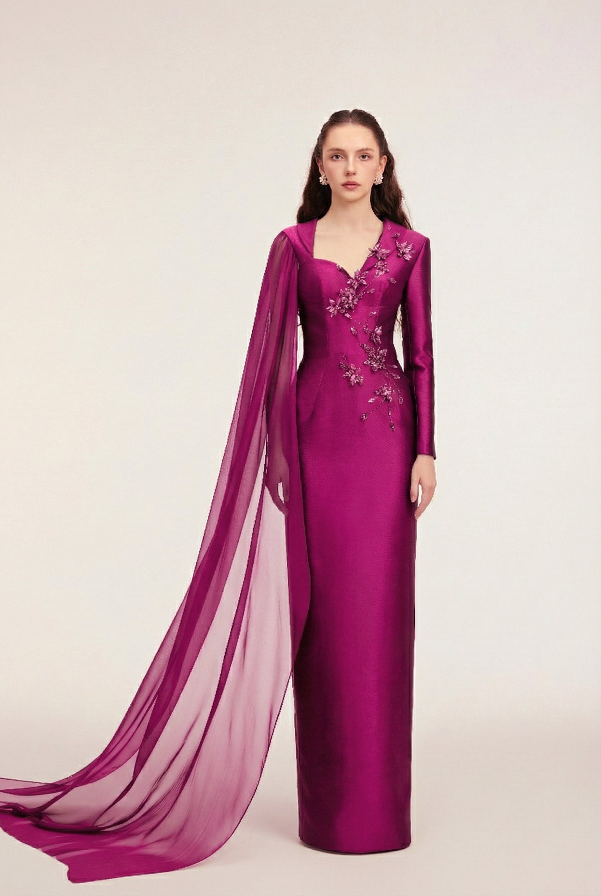 Theodora Royal taffeta & silk dress