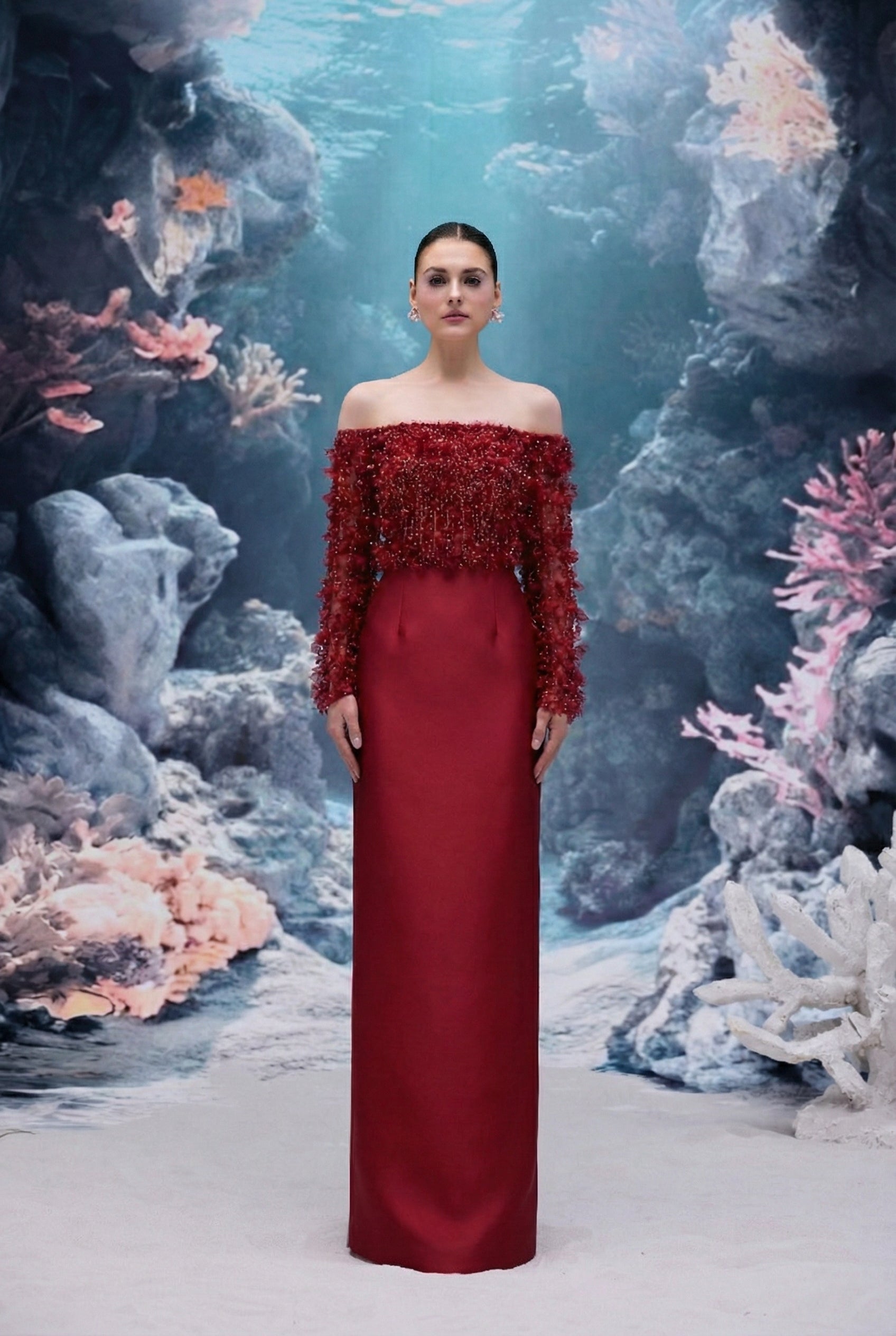 Yvette Tulle & Royal Taffeta Dress