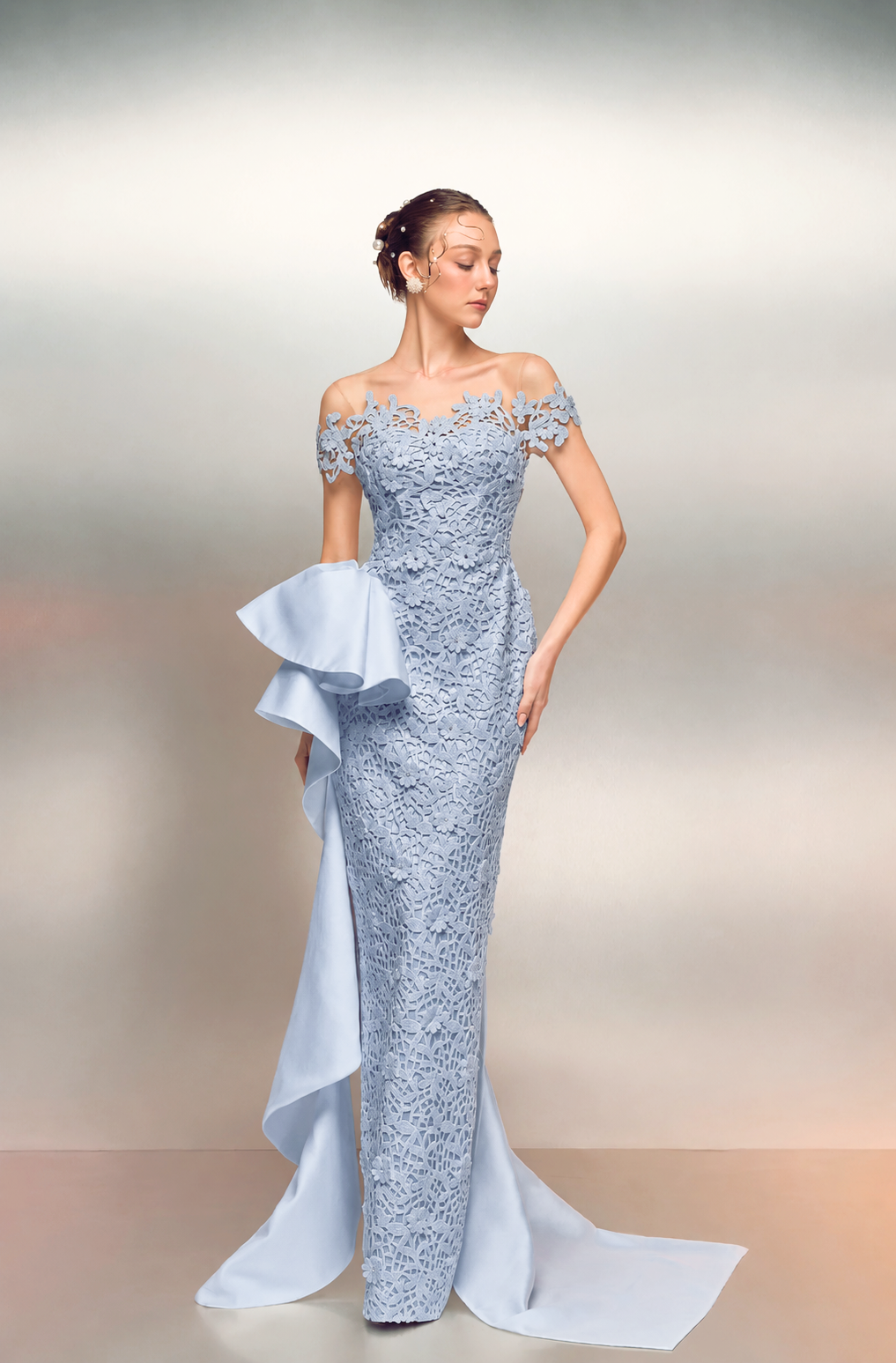Fawaniya sequin lace dress