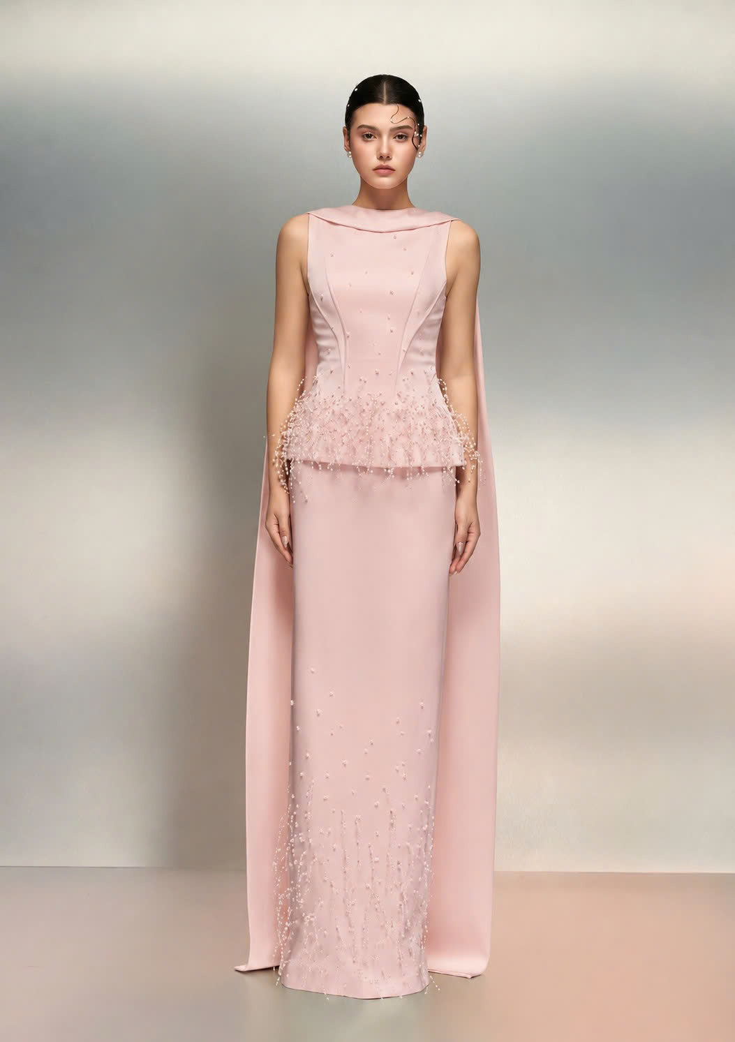 Salma silk taffeta dress