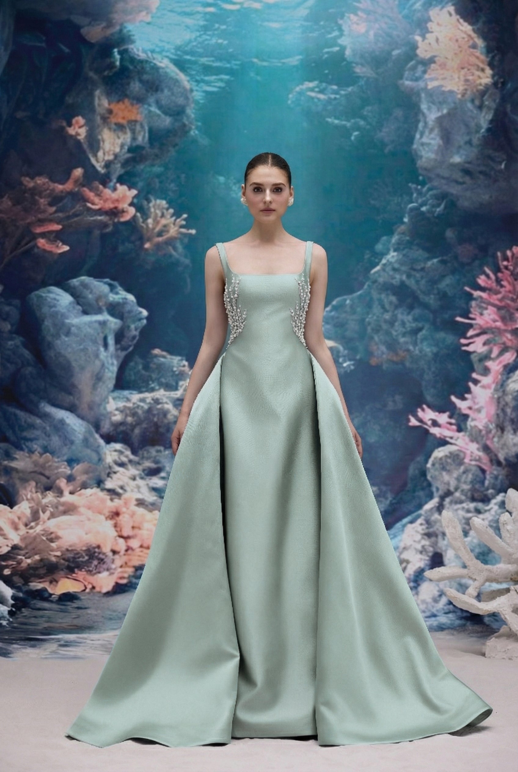 Sienna Royal Taffeta Dress