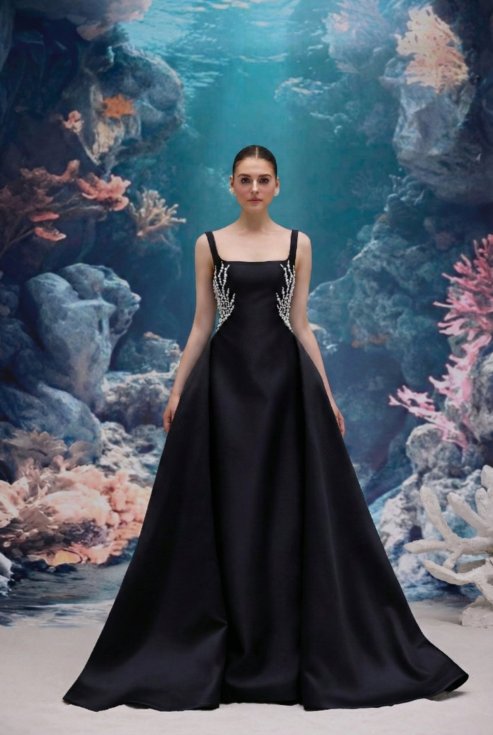 Sienna Royal Taffeta Dress
