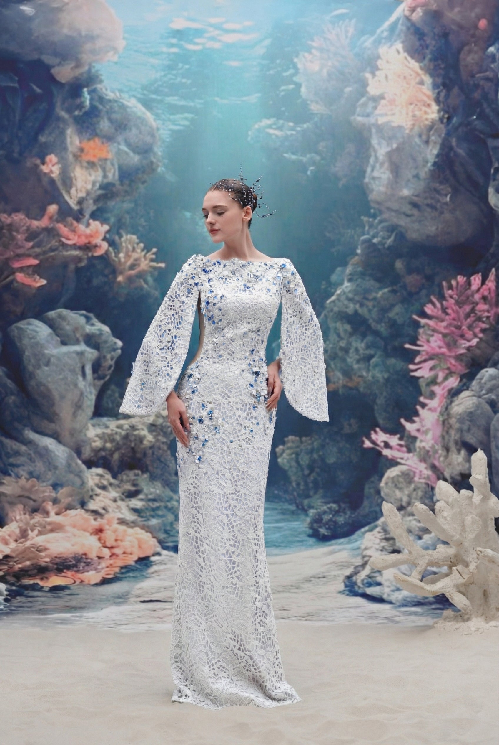 Moana sequin lace Dress