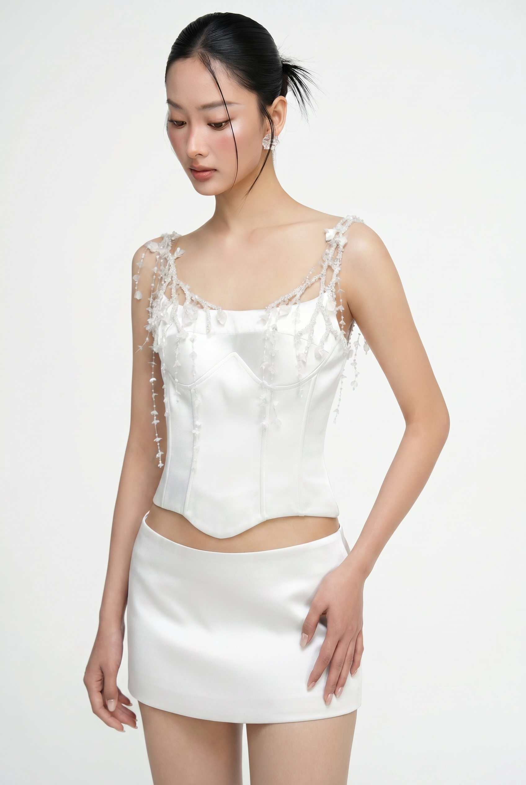 Delilah Silk Taffeta Top & Hazel Silk Taffeta skirt