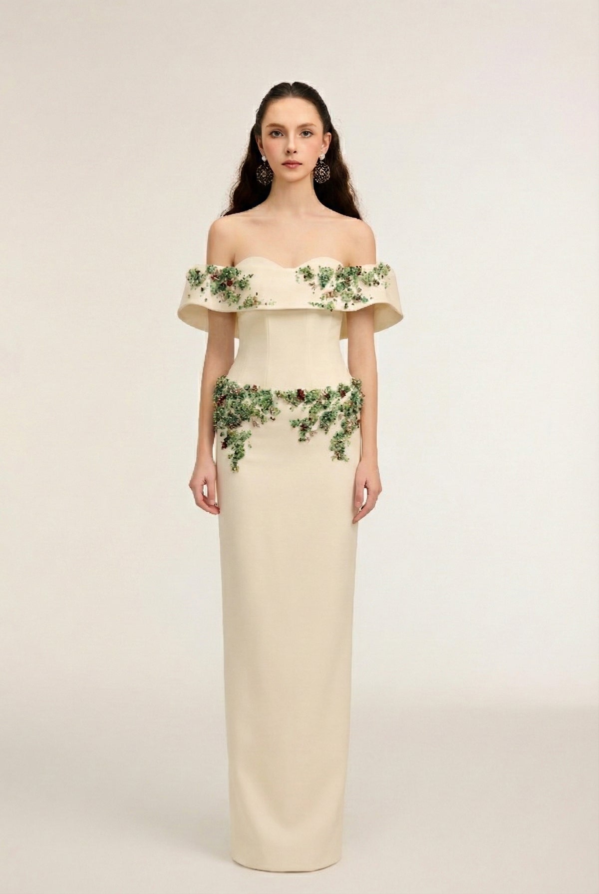 Malika Silk Taffeta & Crepe dress