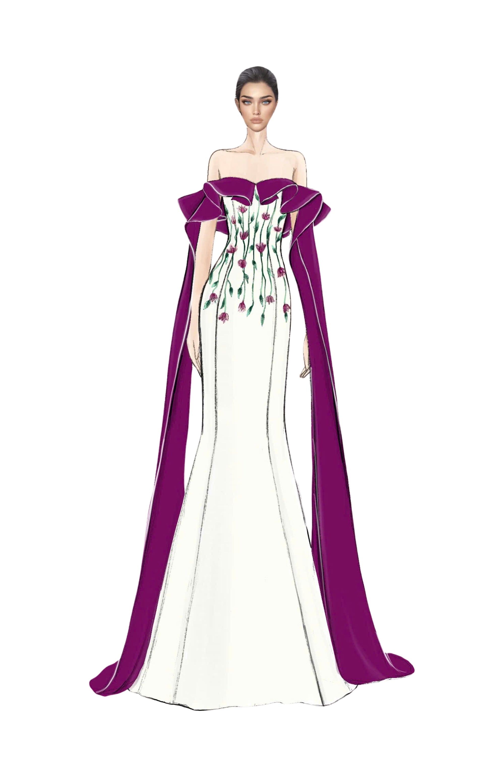 Ruqayya silk taffeta dress