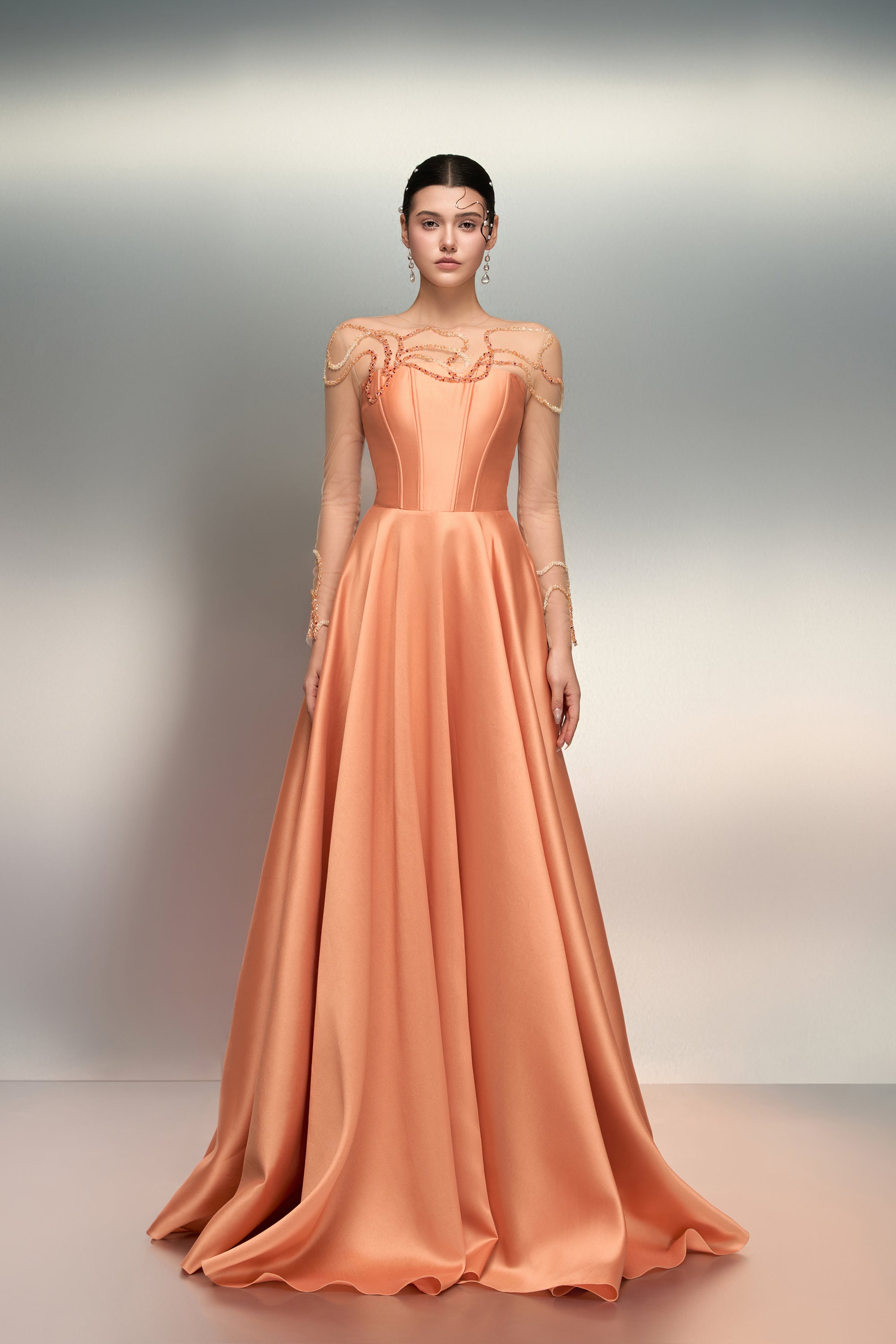 Lina light taffeta dress