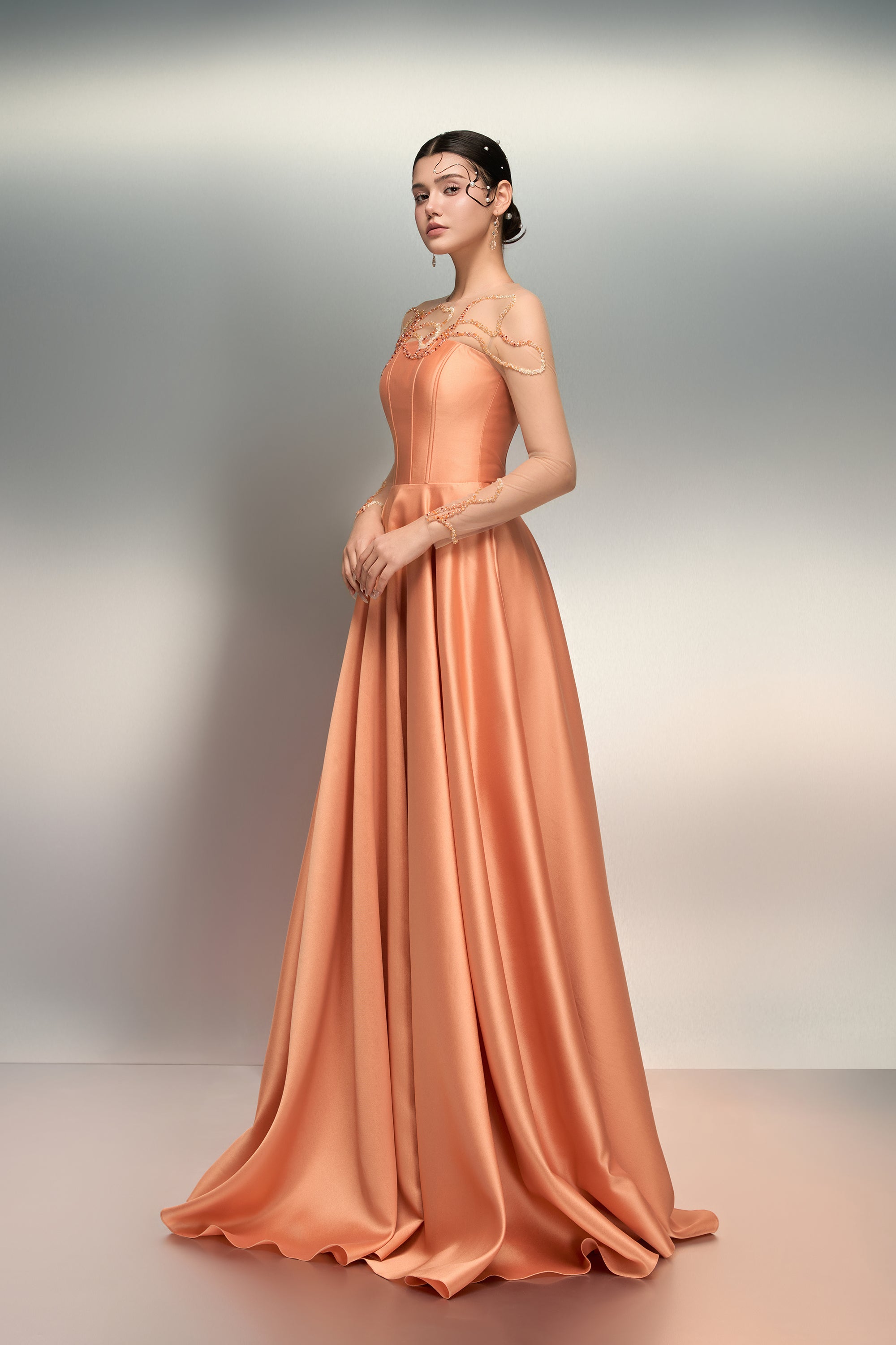 Lina light taffeta dress