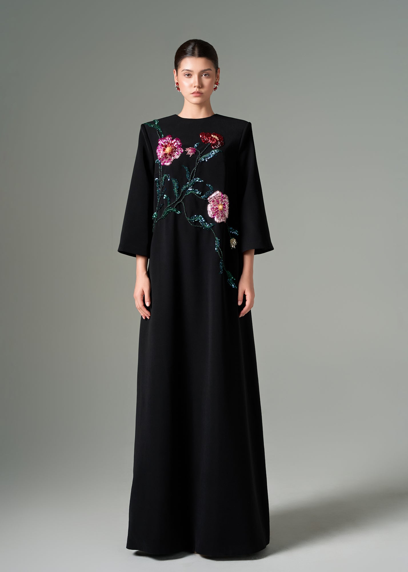 Zara crepe A-line dress