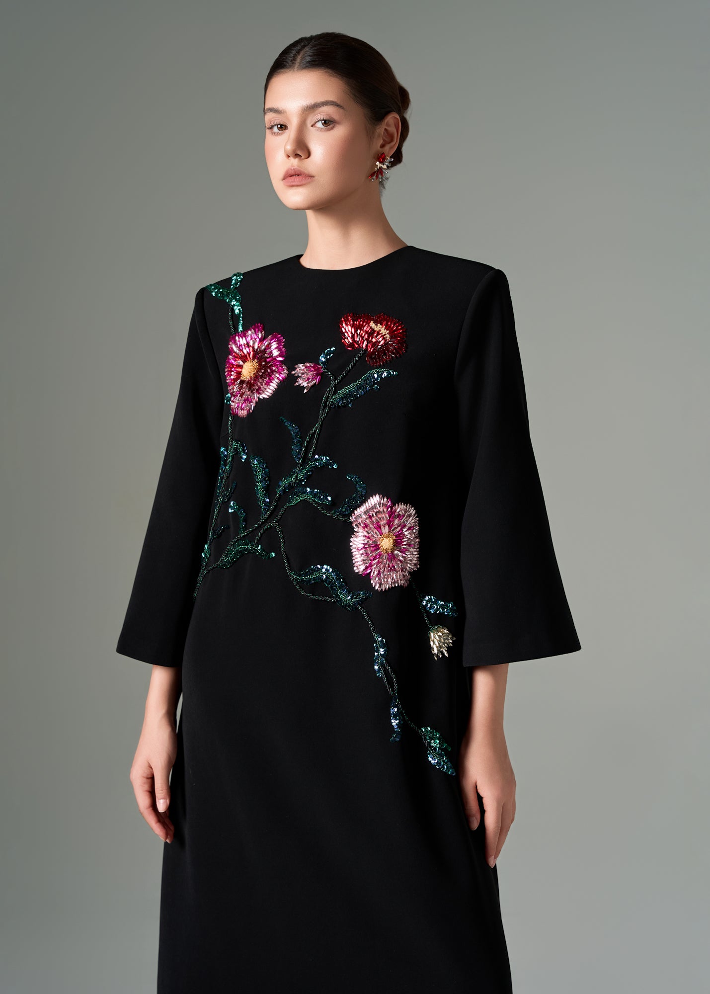 Zara crepe A-line dress