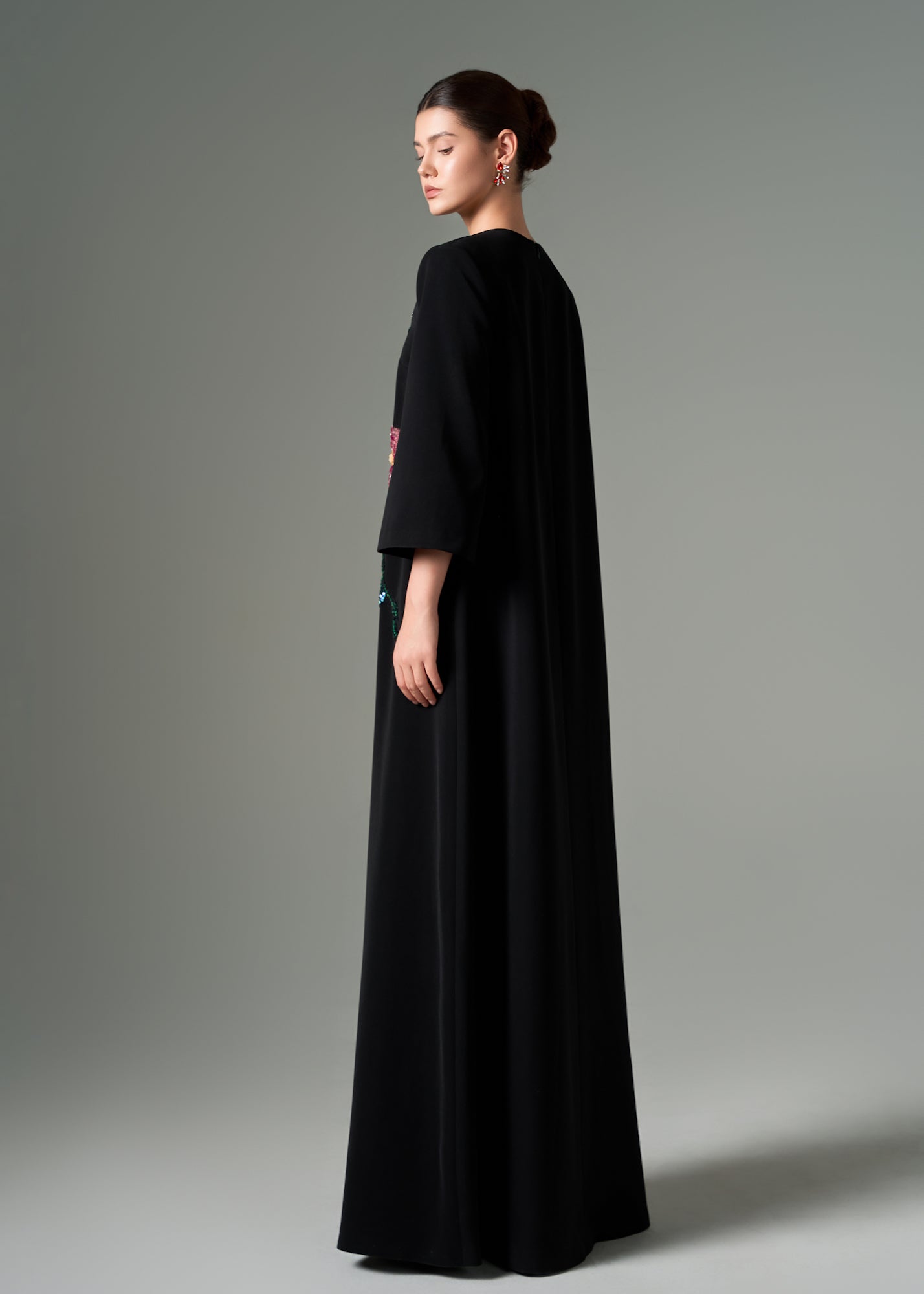 Zara crepe A-line dress