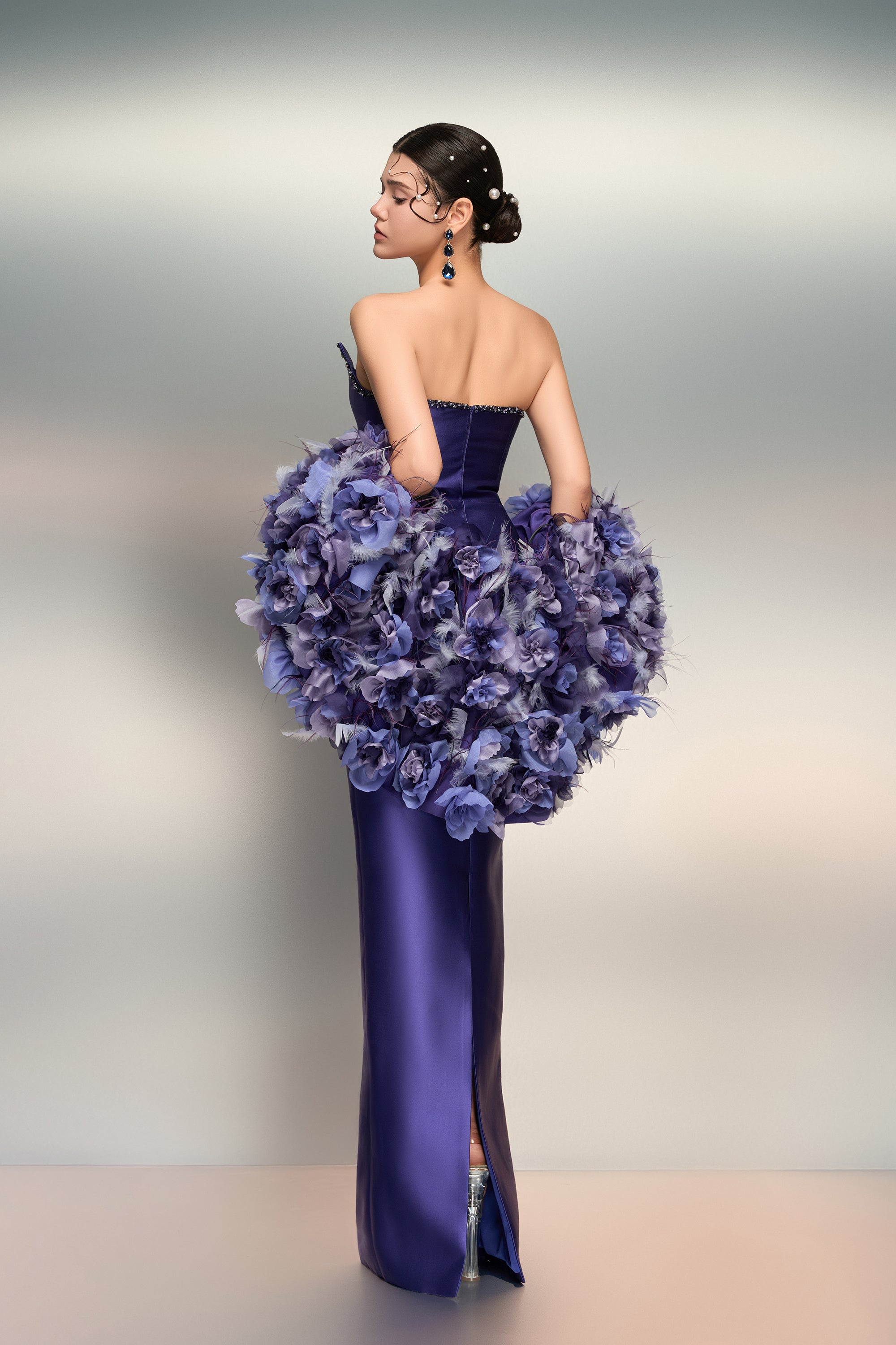 Noora royal taffeta dress