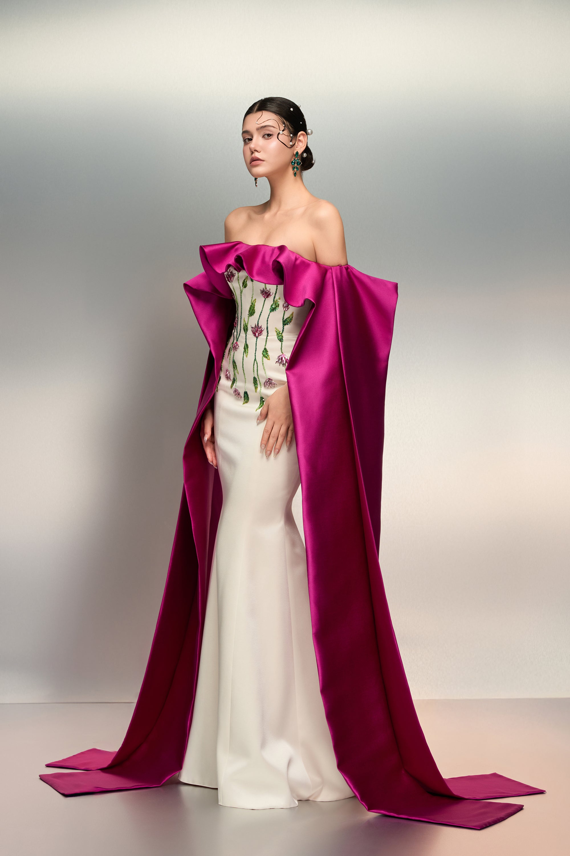 Ruqayya silk taffeta dress