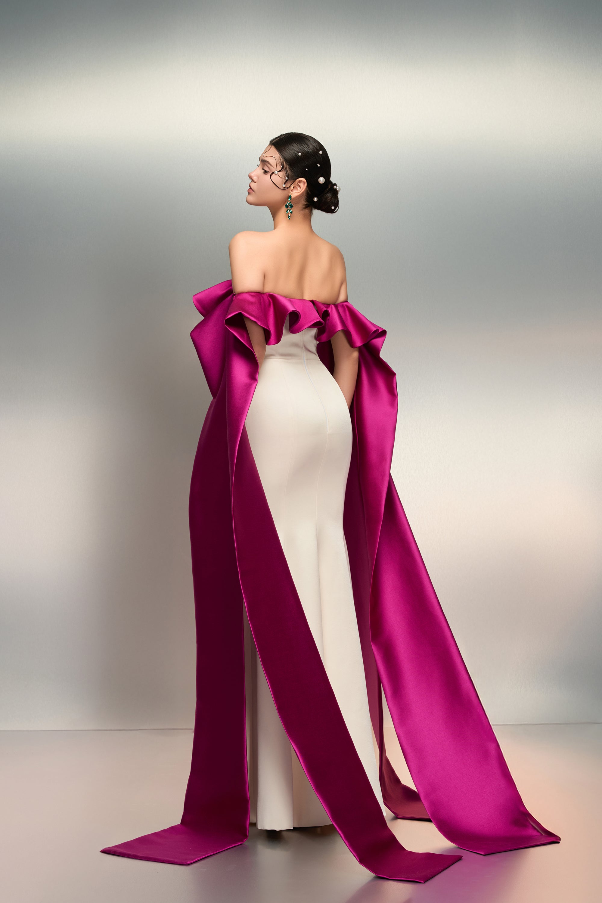 Ruqayya silk taffeta dress