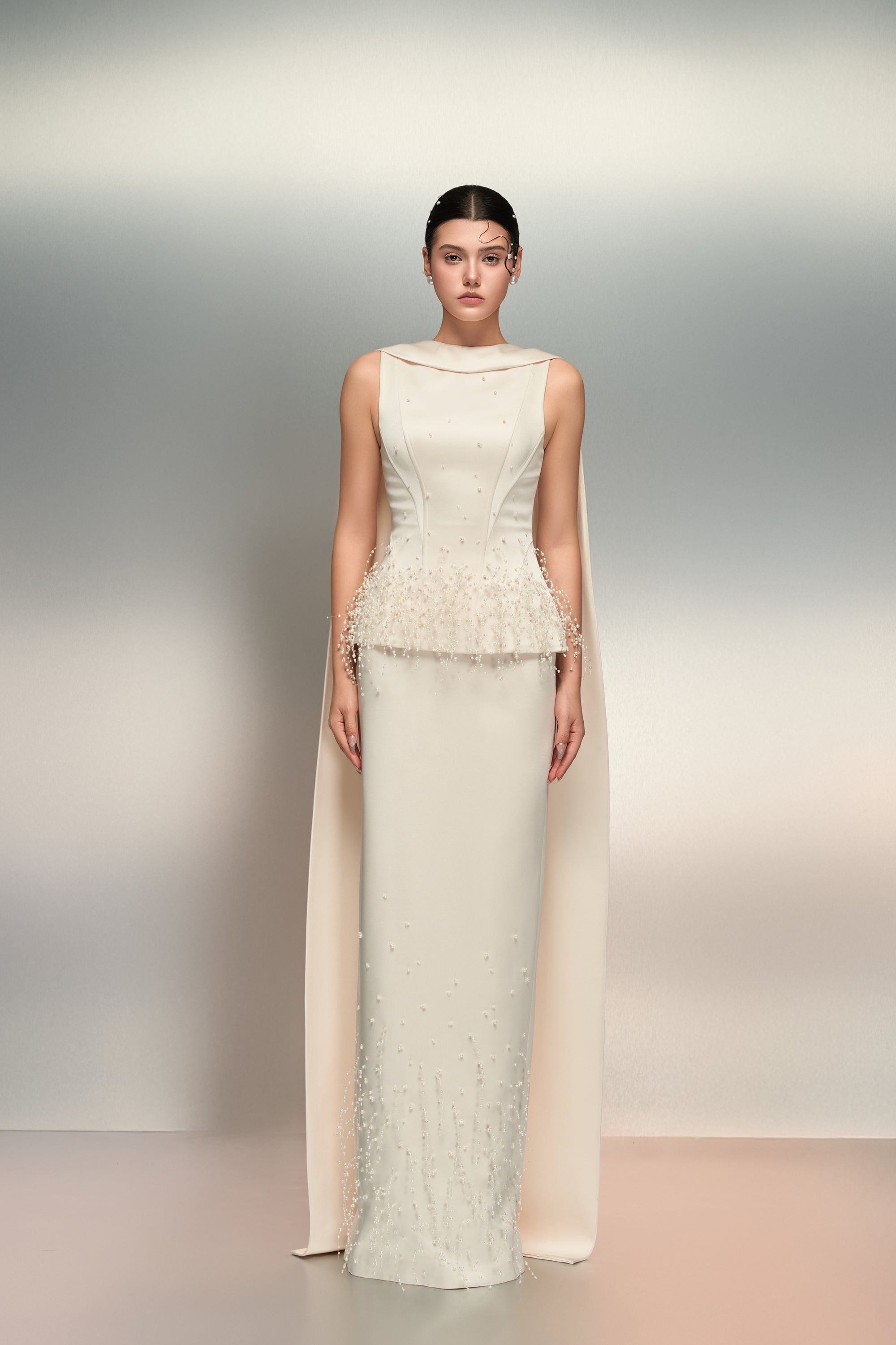 Salma silk taffeta dress