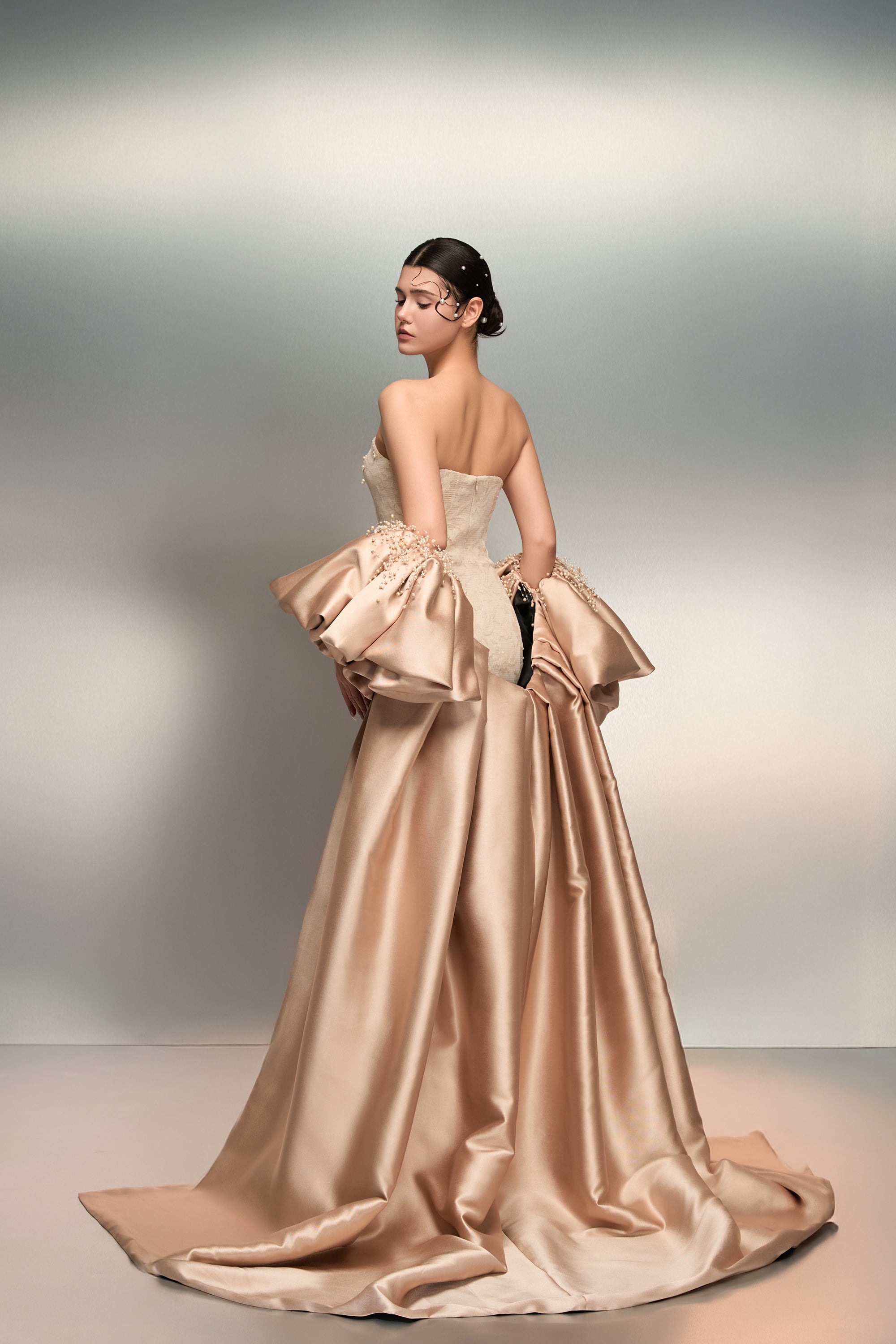 Amani royal taffeta cape