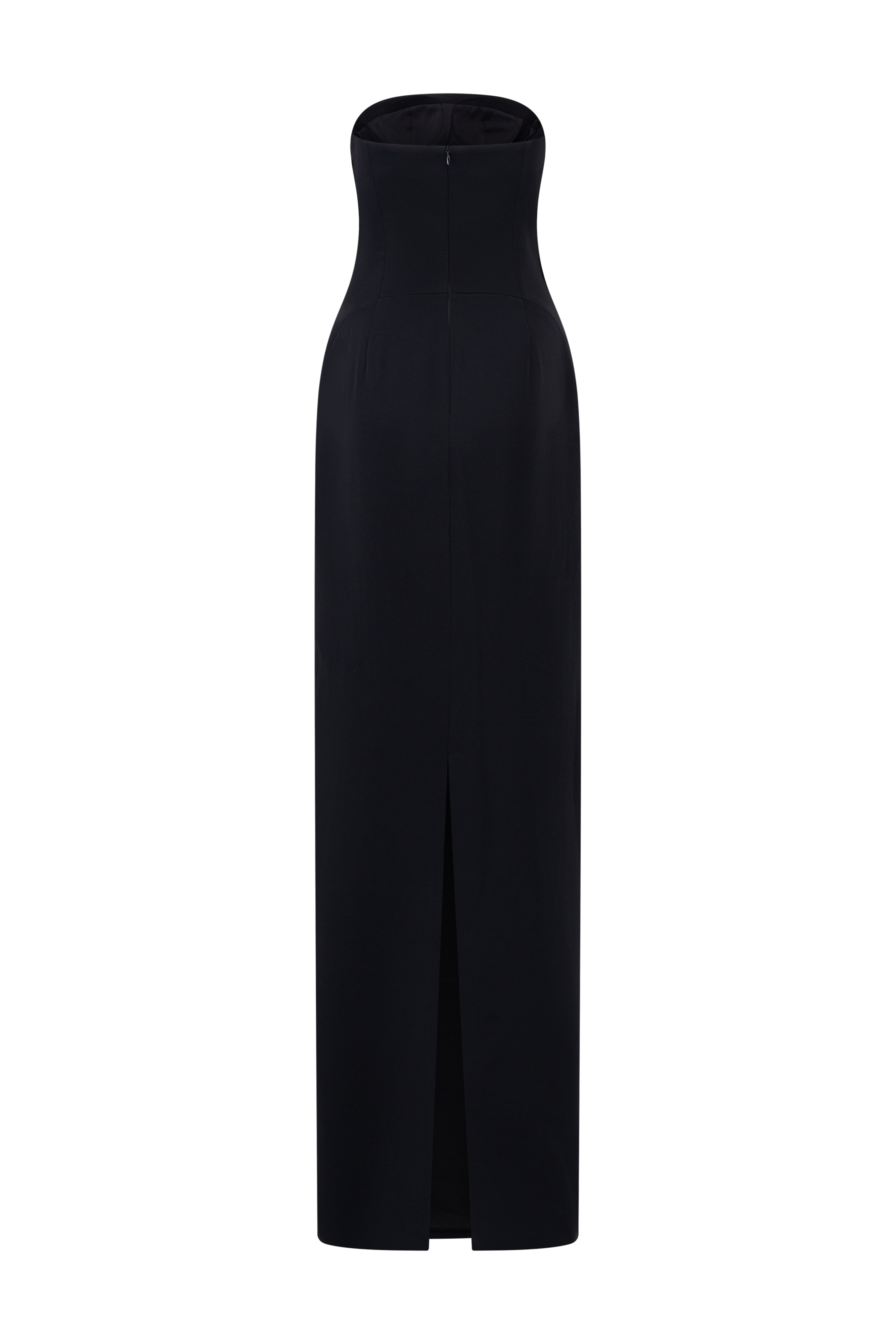 Andrea Crepe chest cup dress with cape