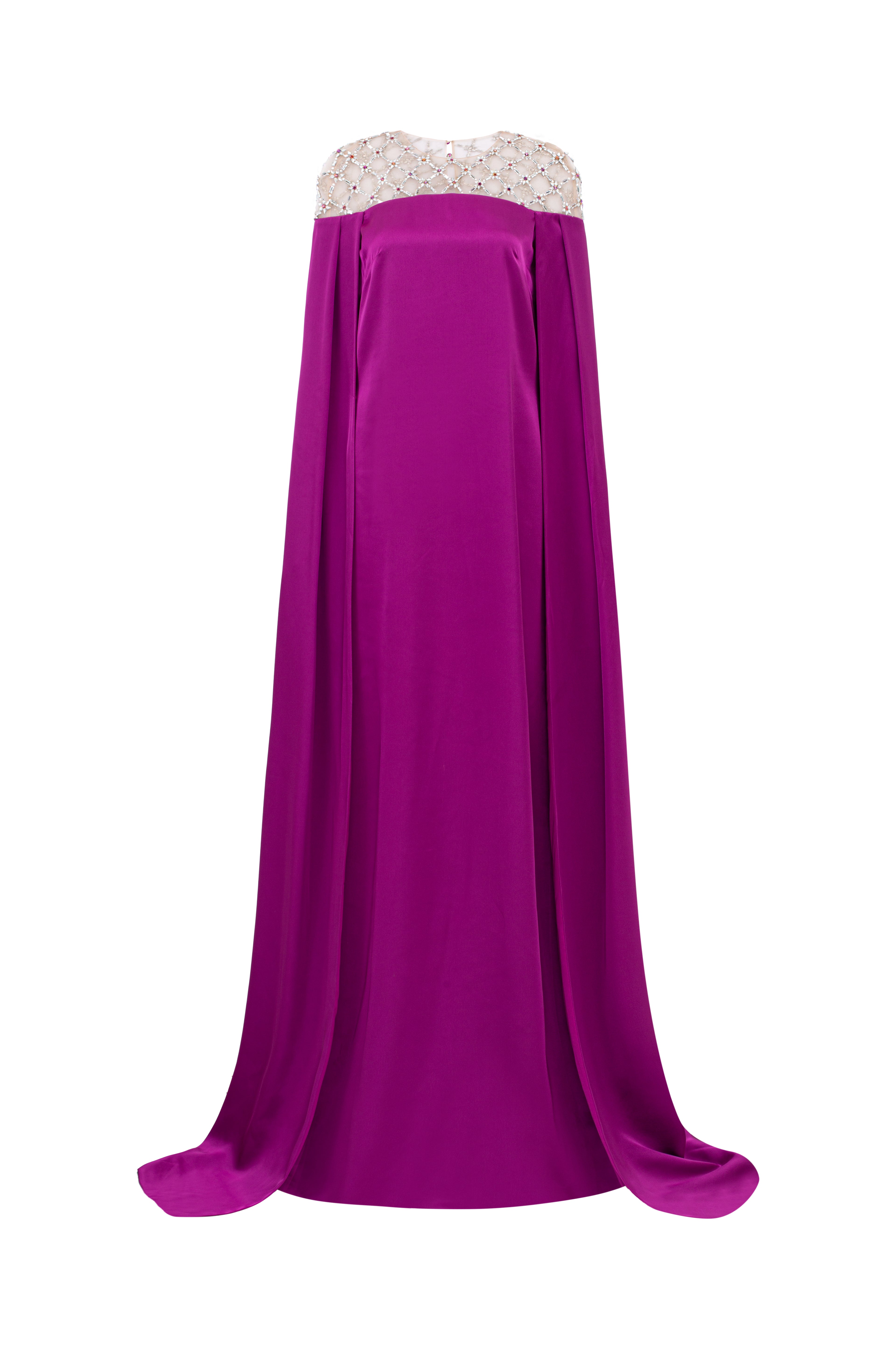 Meliora Silk satin A-line dress