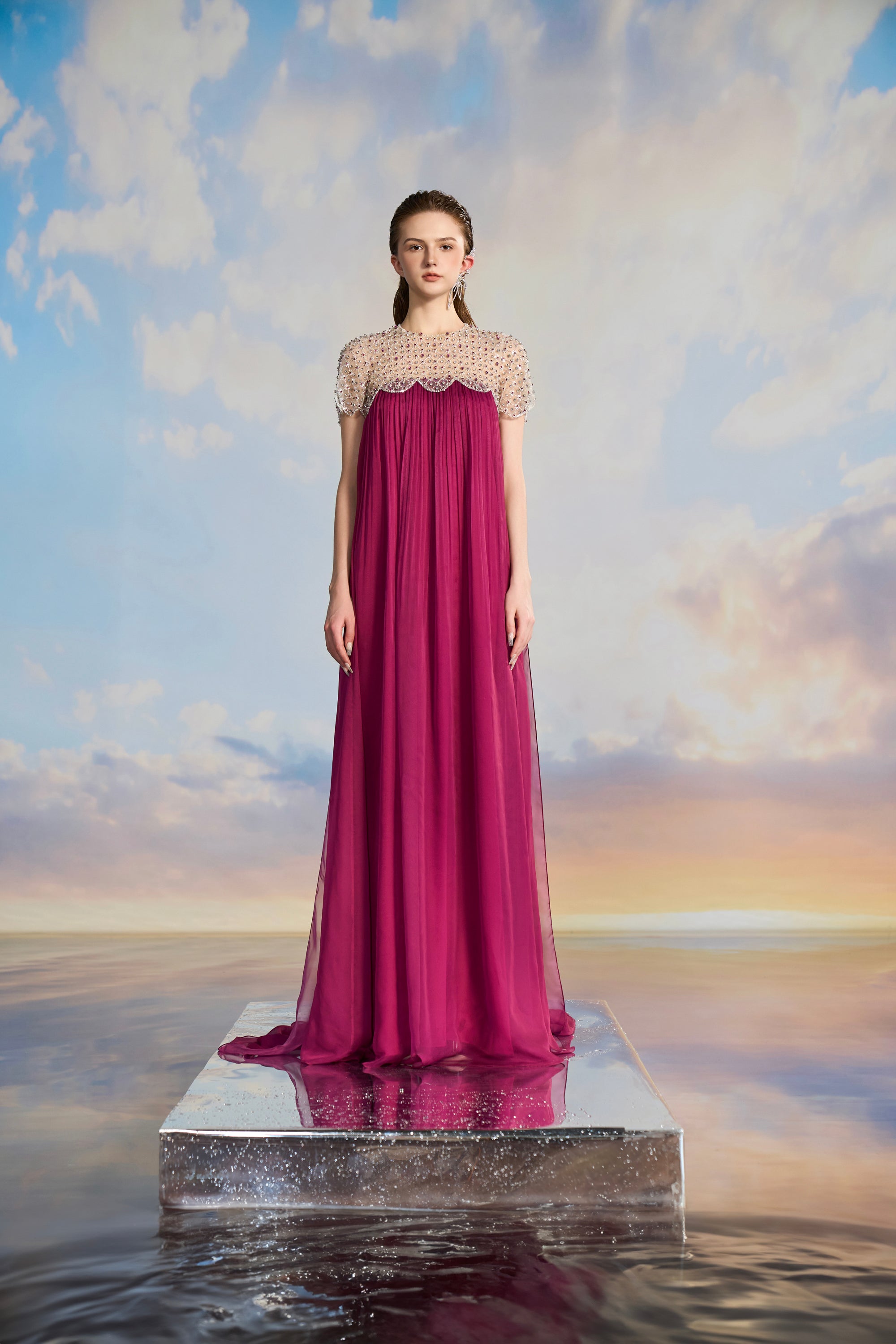 Ariadne Silk pleated dress