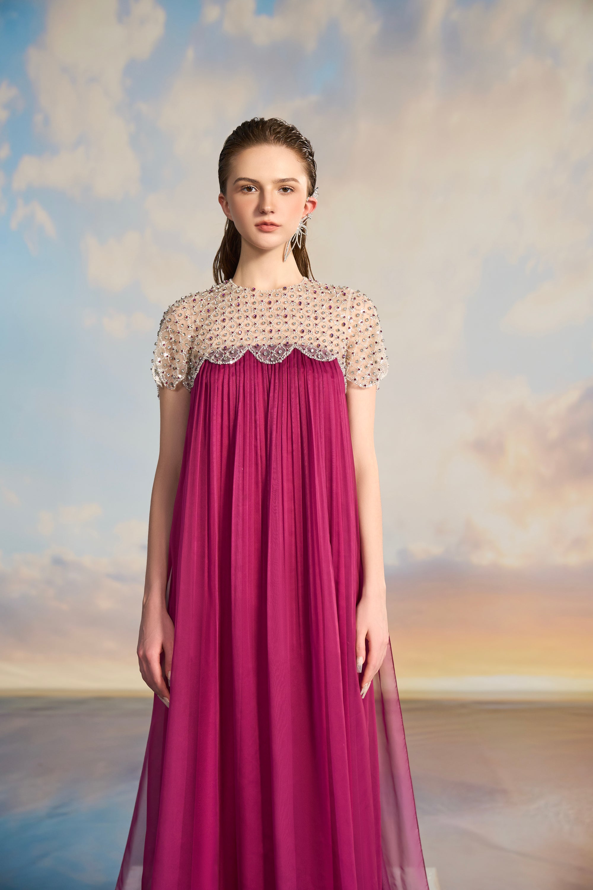 Ariadne Silk pleated dress