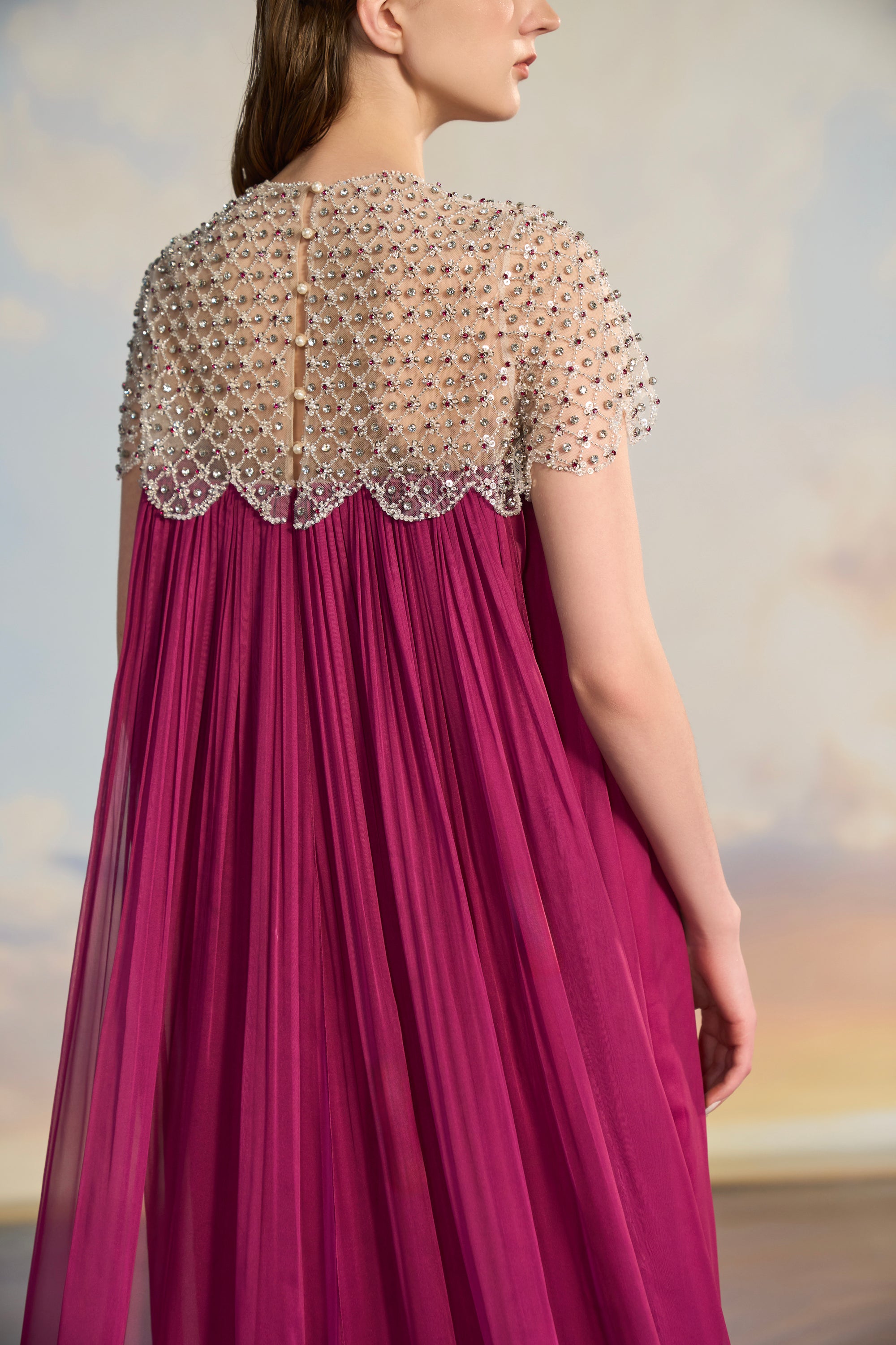 Ariadne Silk pleated dress