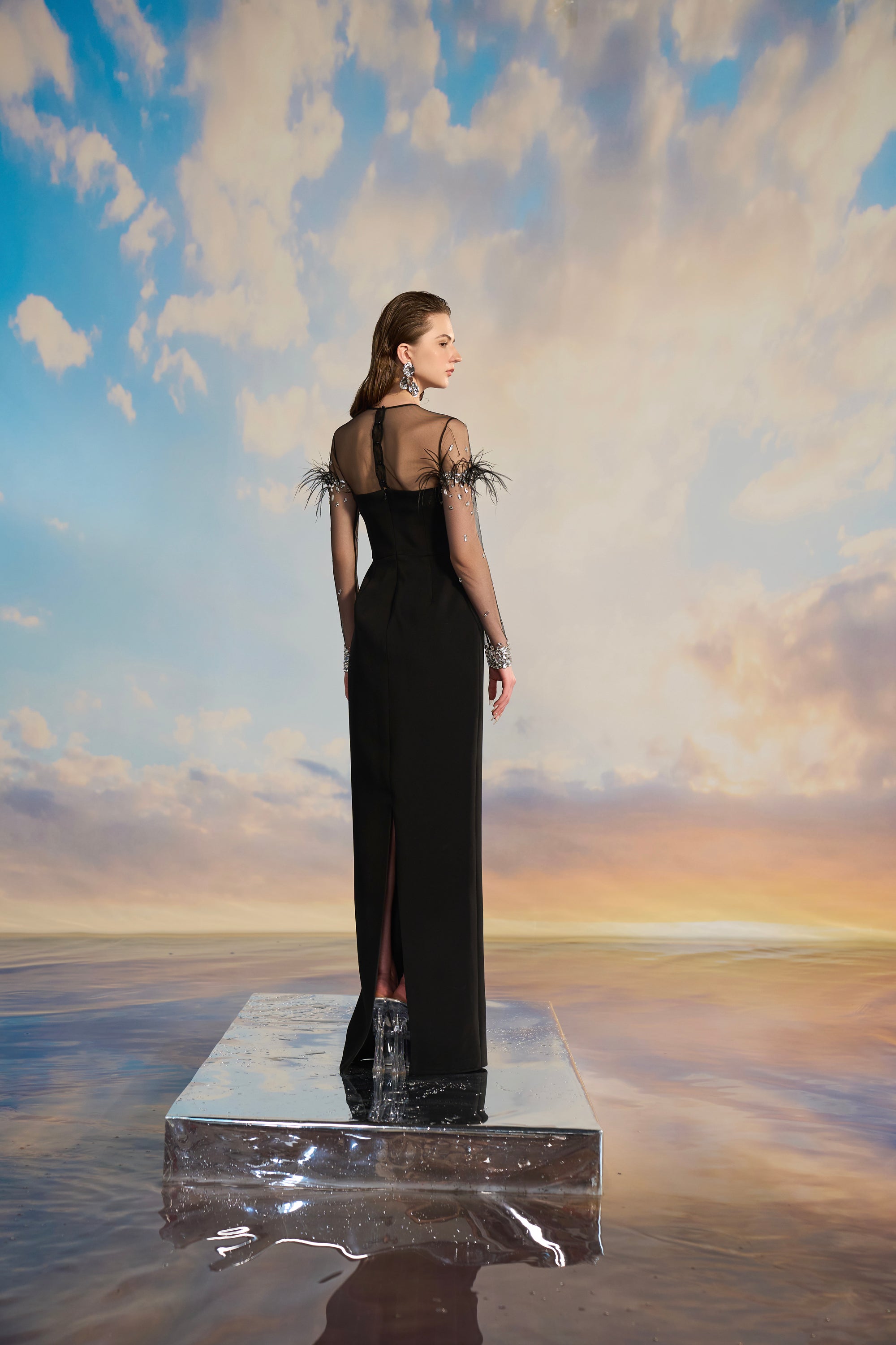 Drusilla Crepe bodycon dress