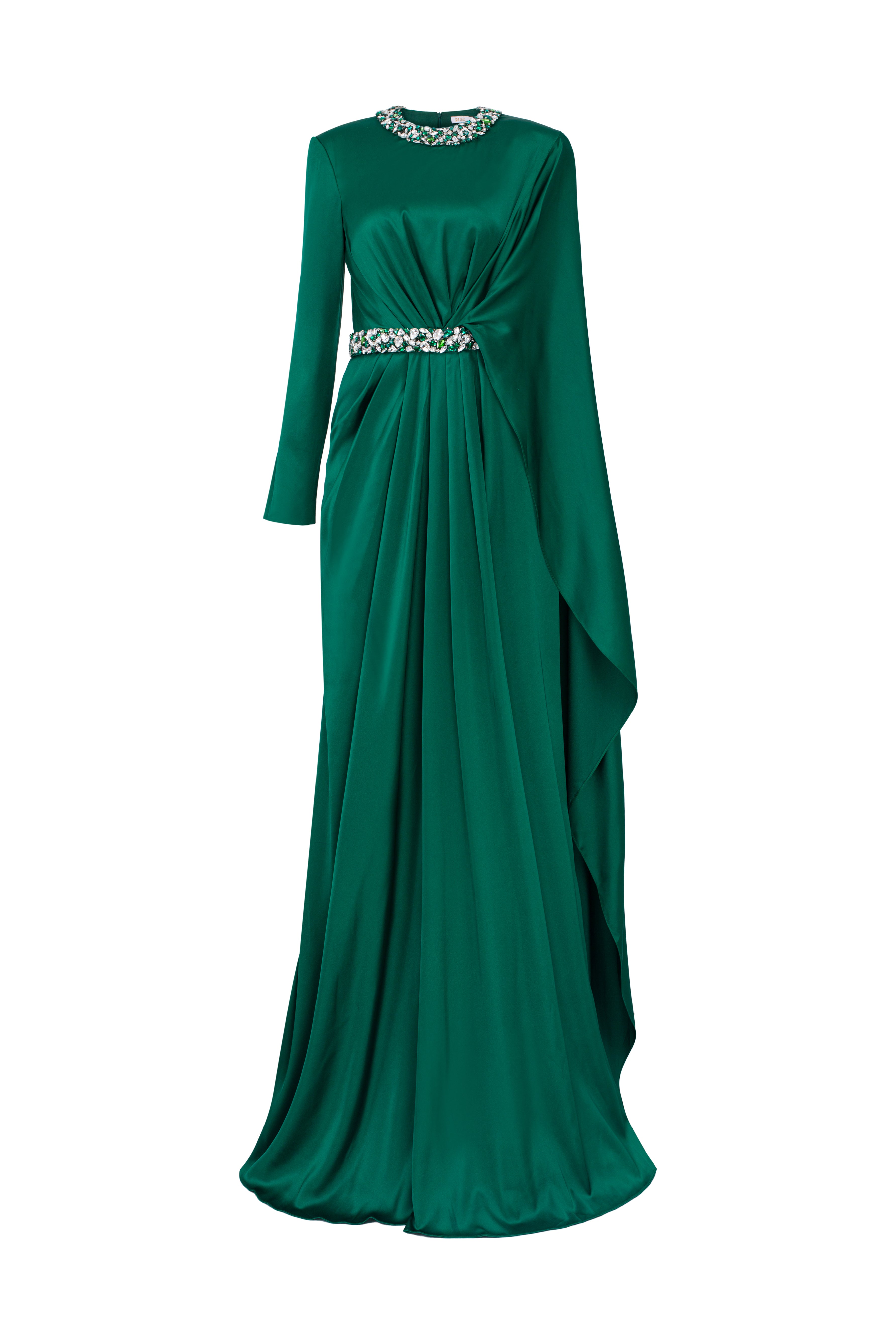 Aurelia Silk satin Flared dress