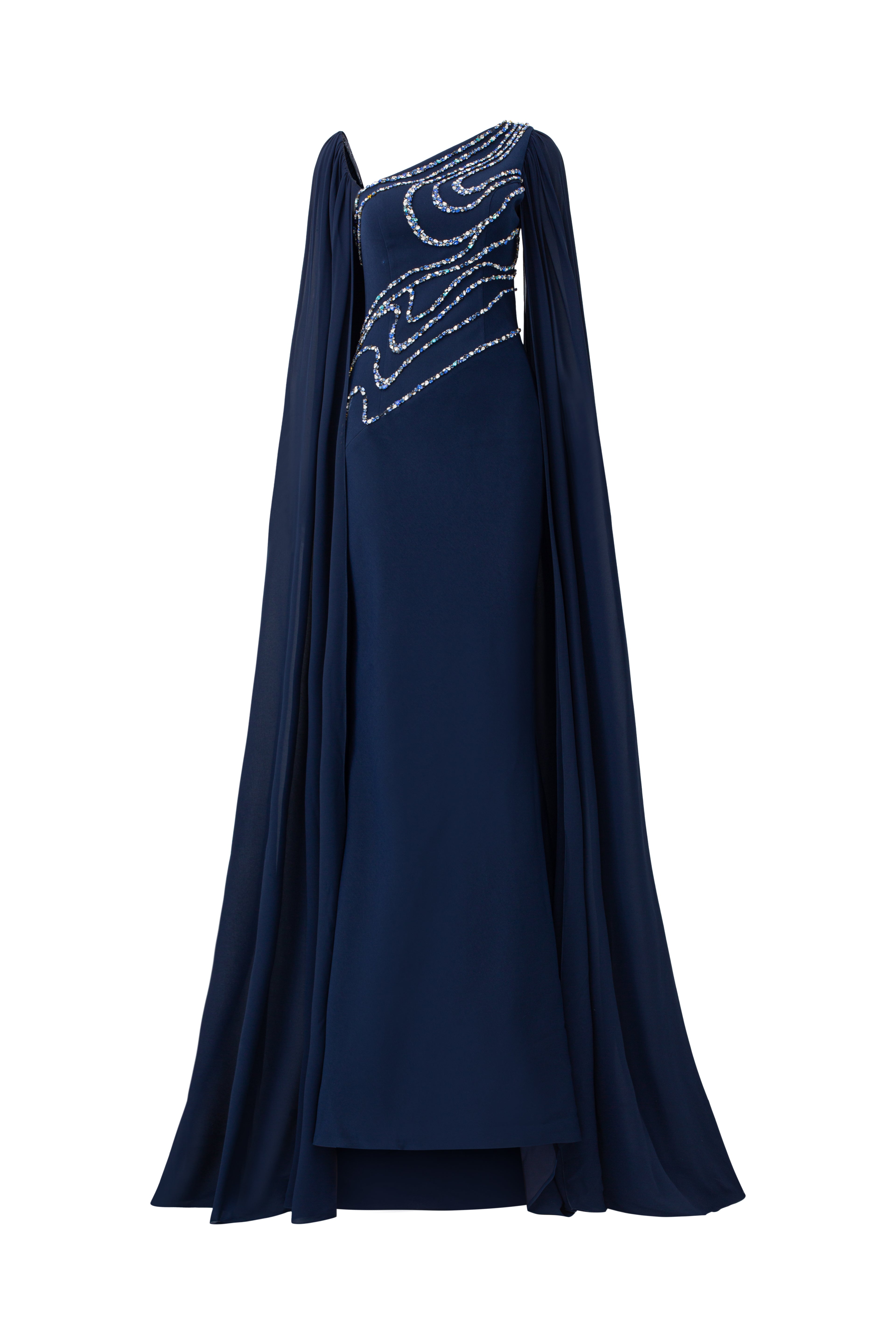 Miranda Crepe Fishtail dress