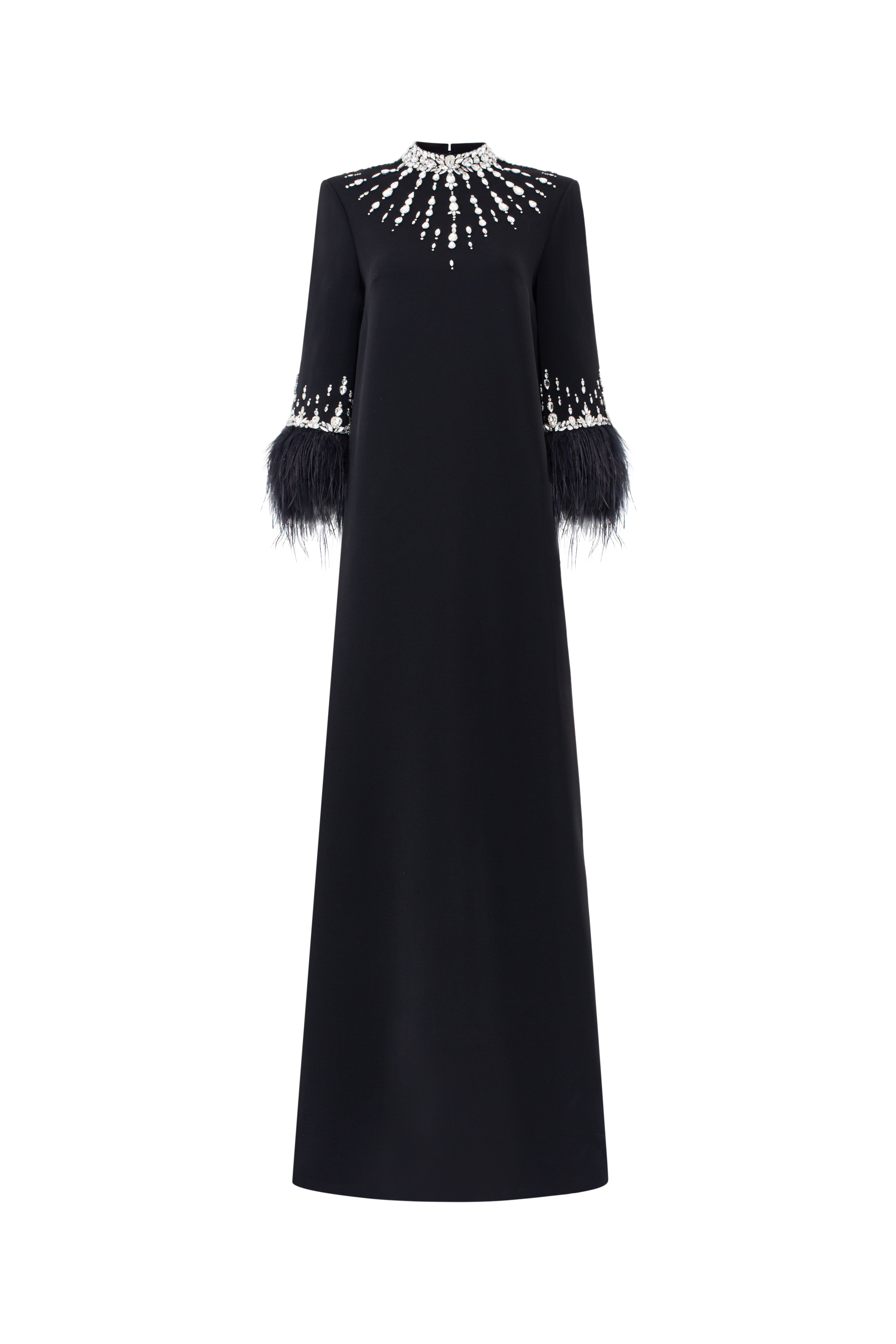 Orabelle Crepe trapeze dress