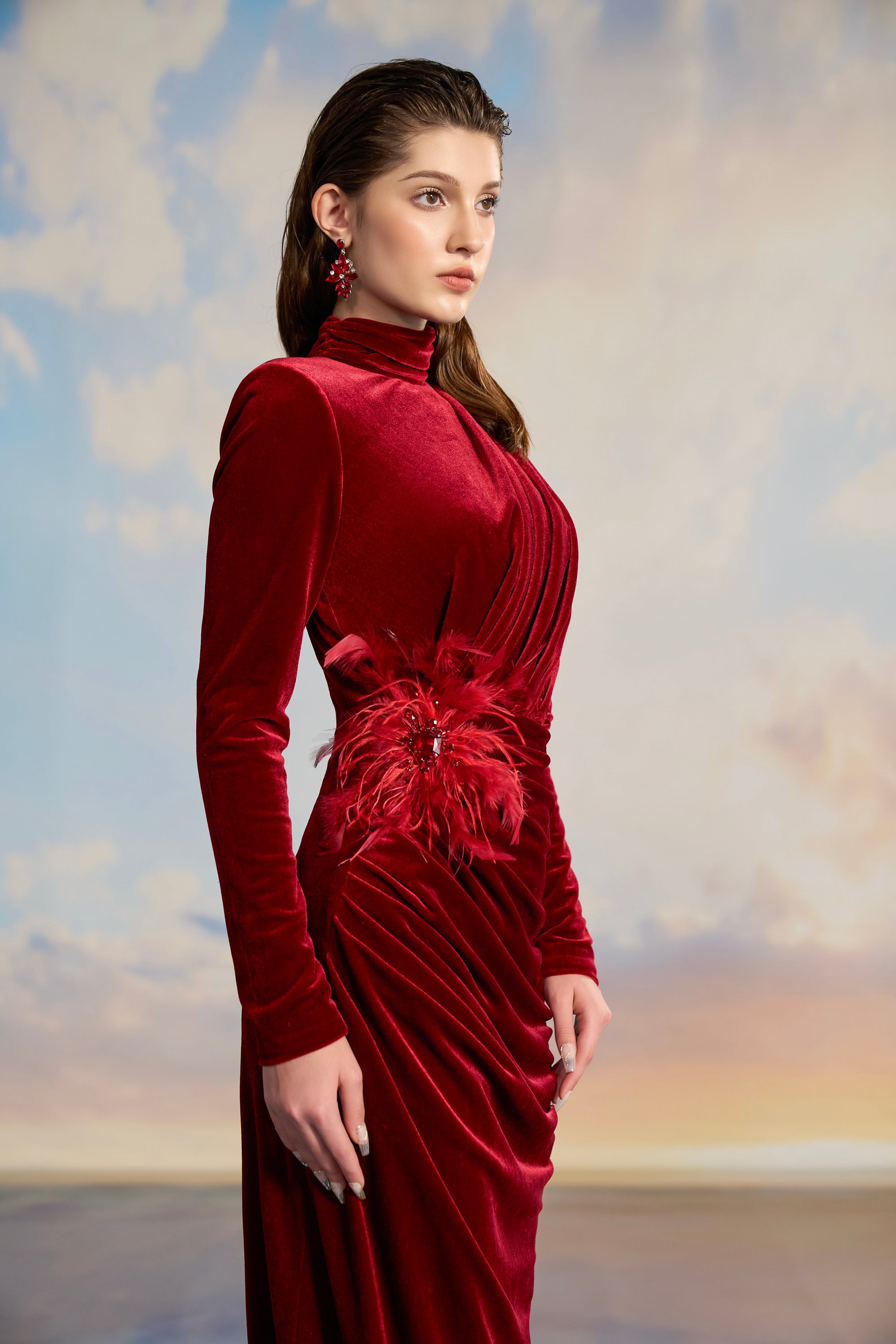 Lilybelle Velvet bodycon dress