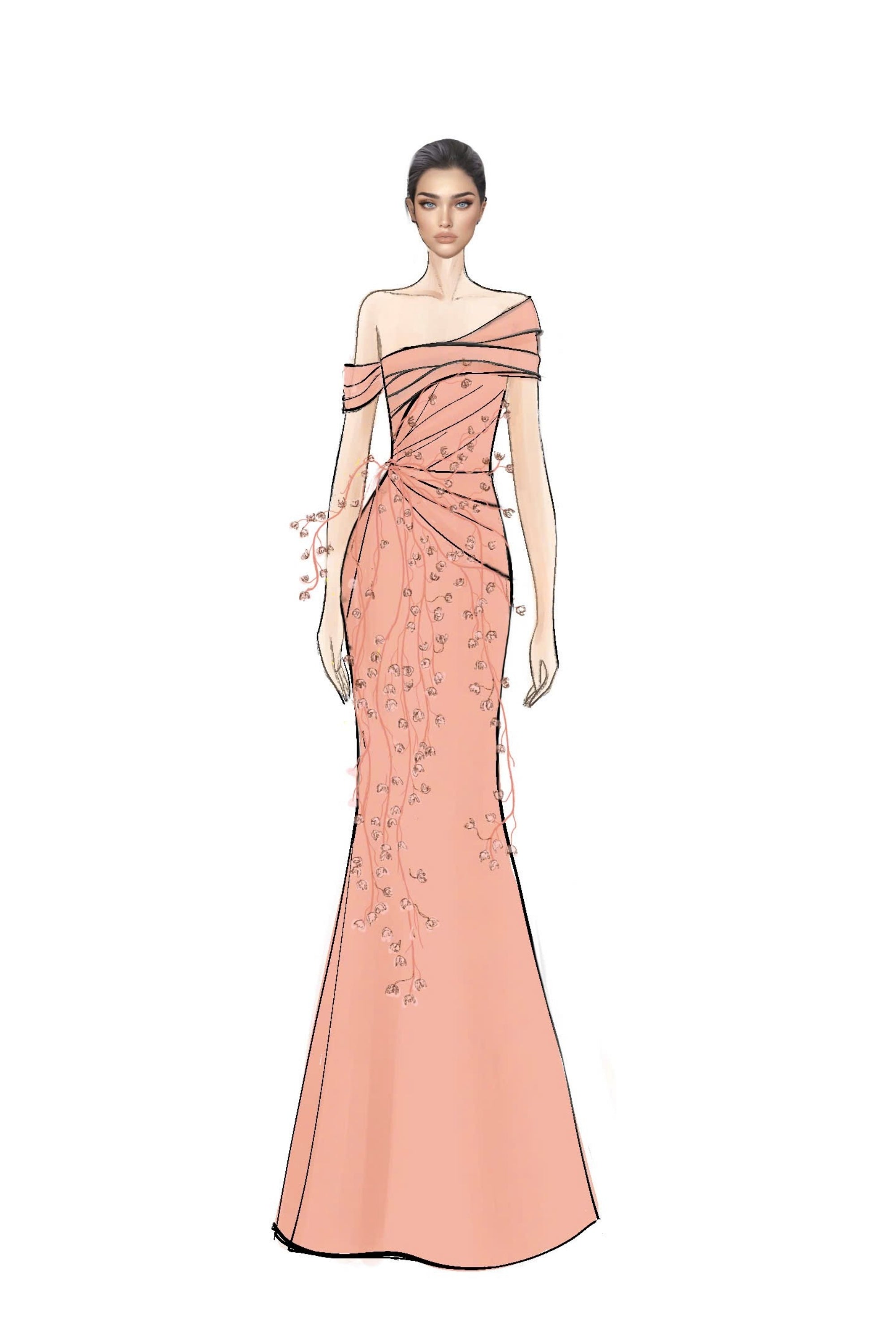 Antoinettee Taffeta Dress