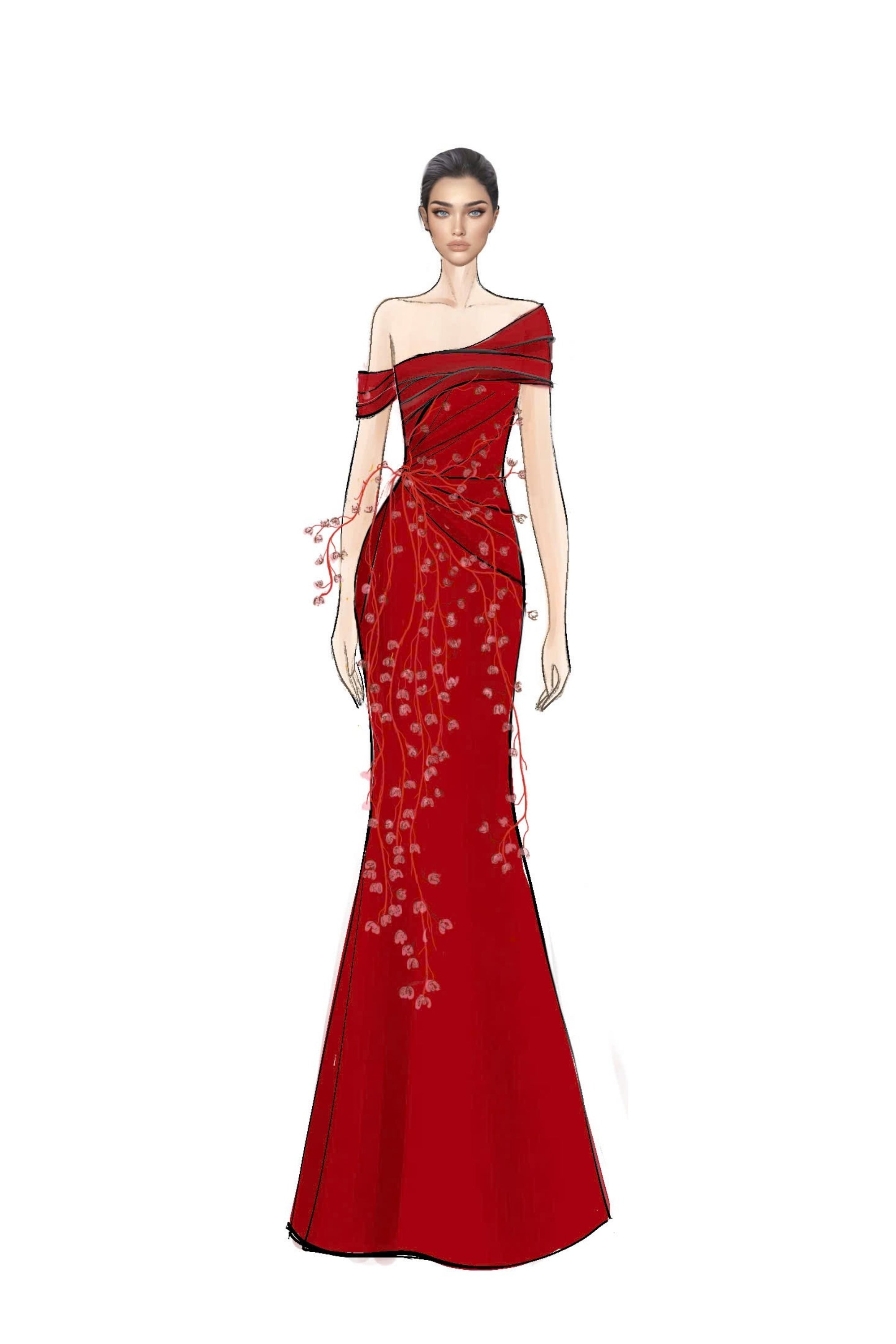 Antoinettee Taffeta Dress