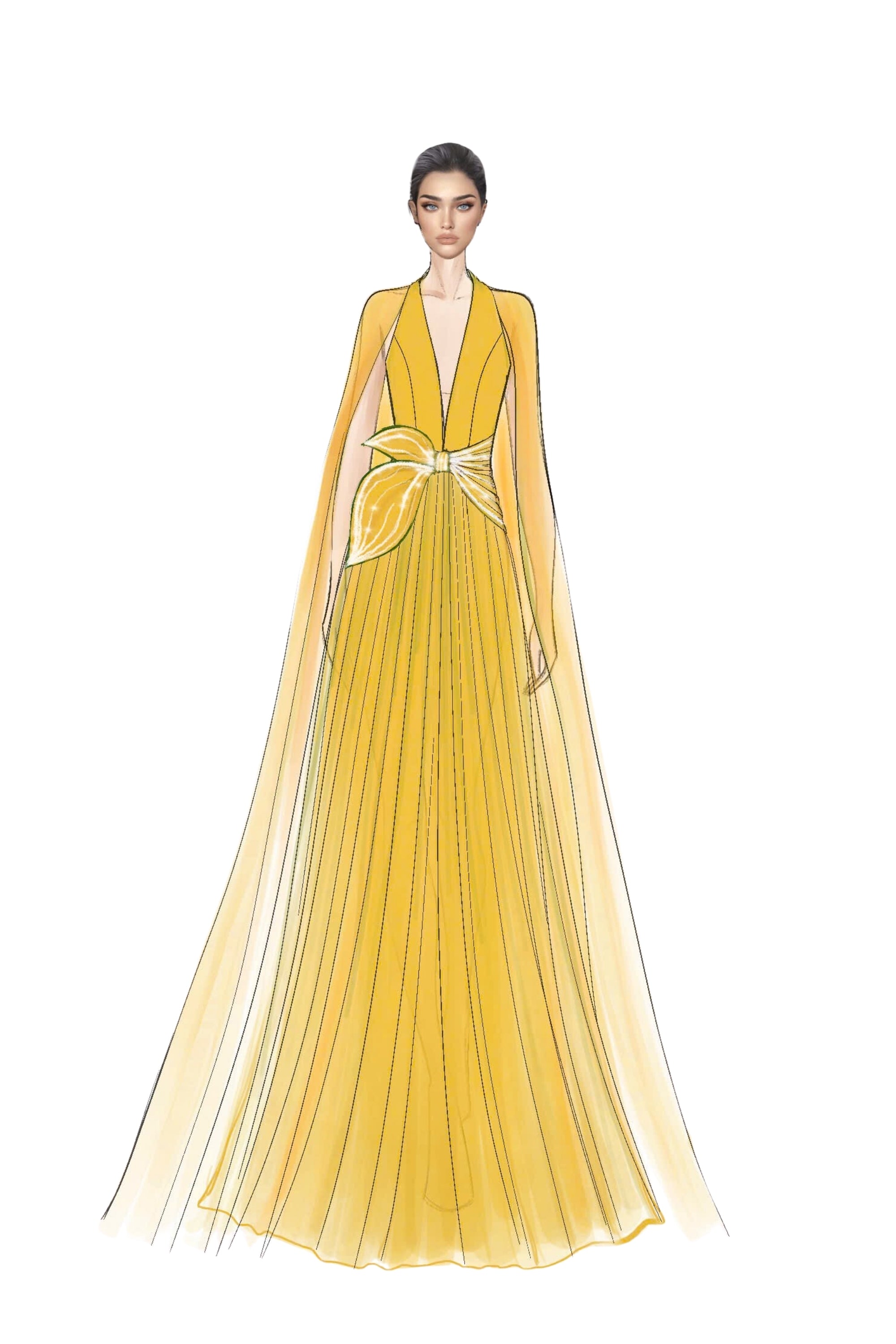 Violette Taffeta and Silk Dress