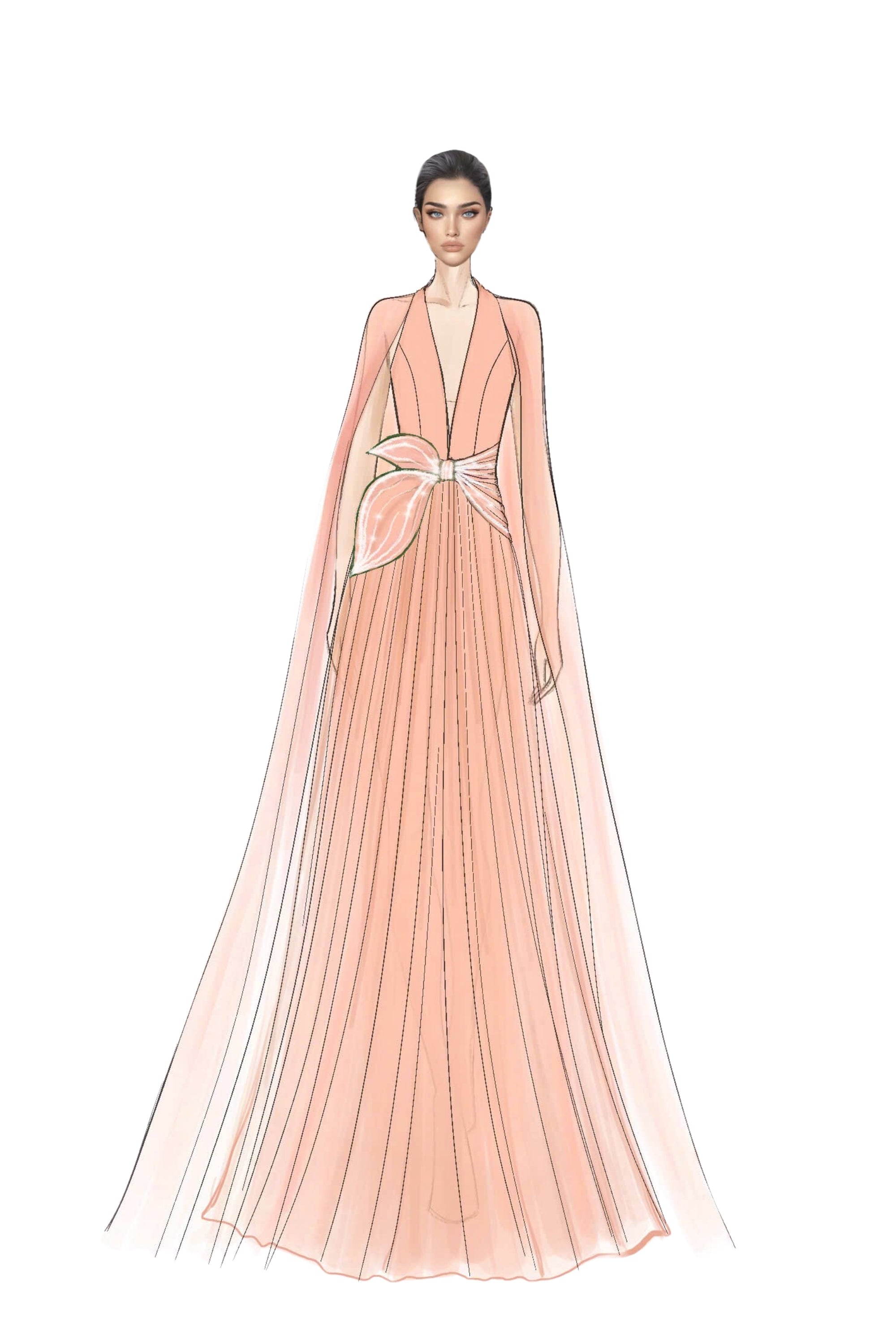 Violette Taffeta and Silk Dress